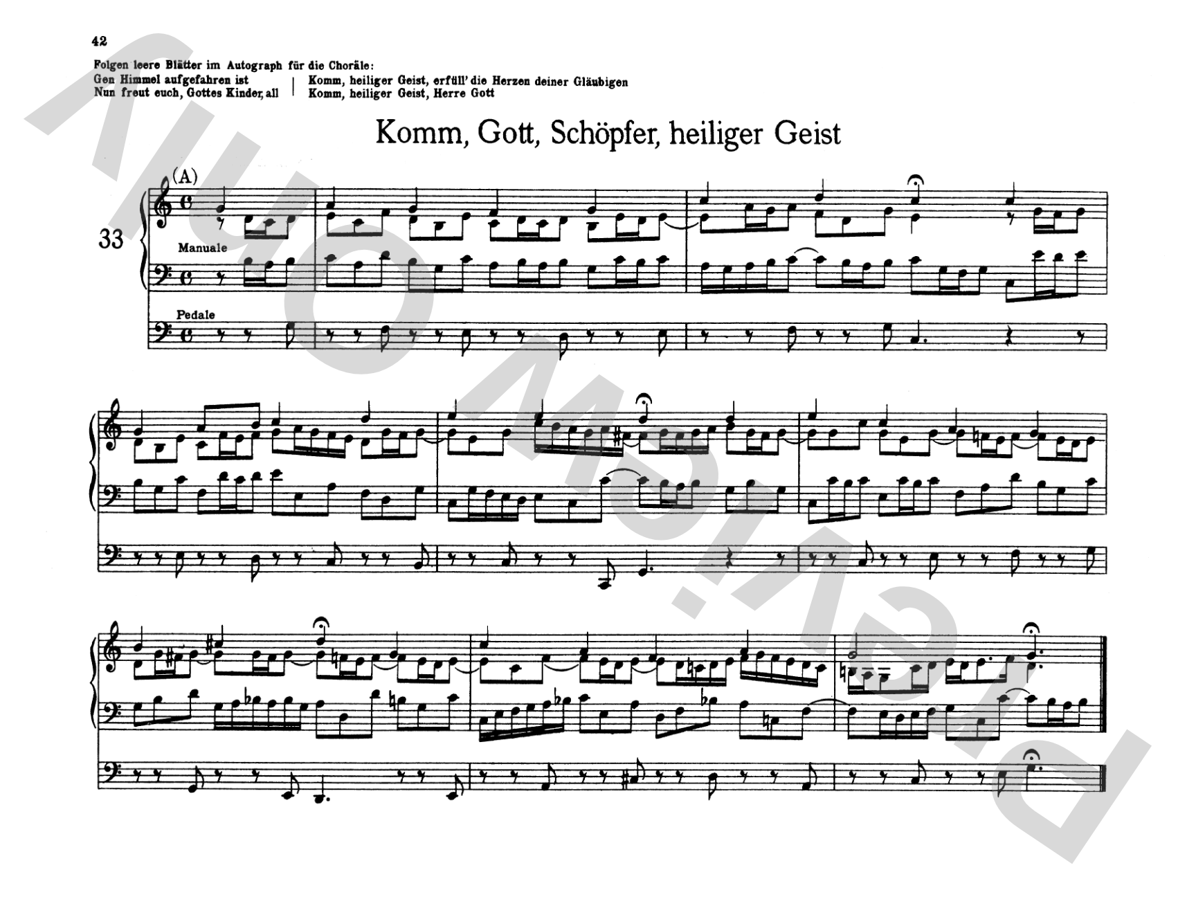 Bach: Organbook (Orgelbuchlein)