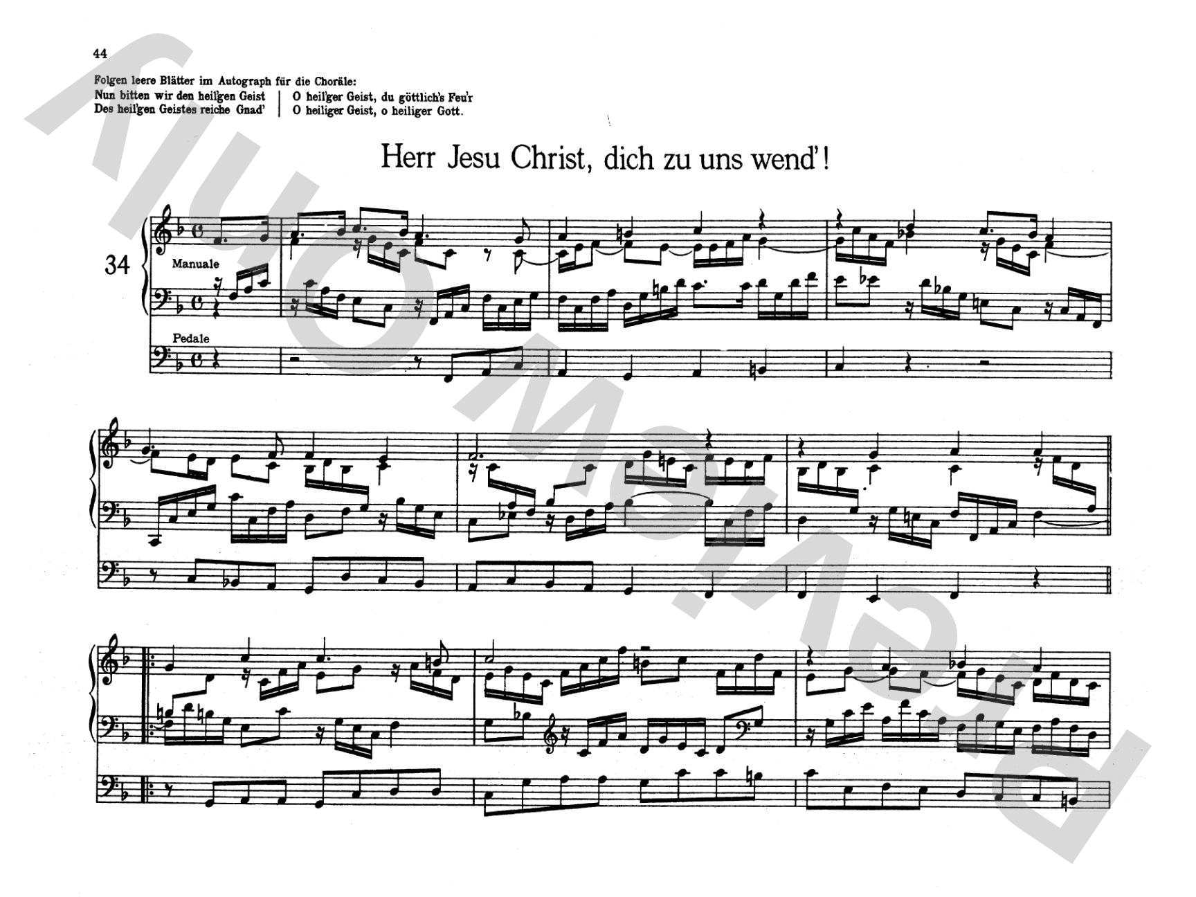 Bach: Organbook (Orgelbuchlein)
