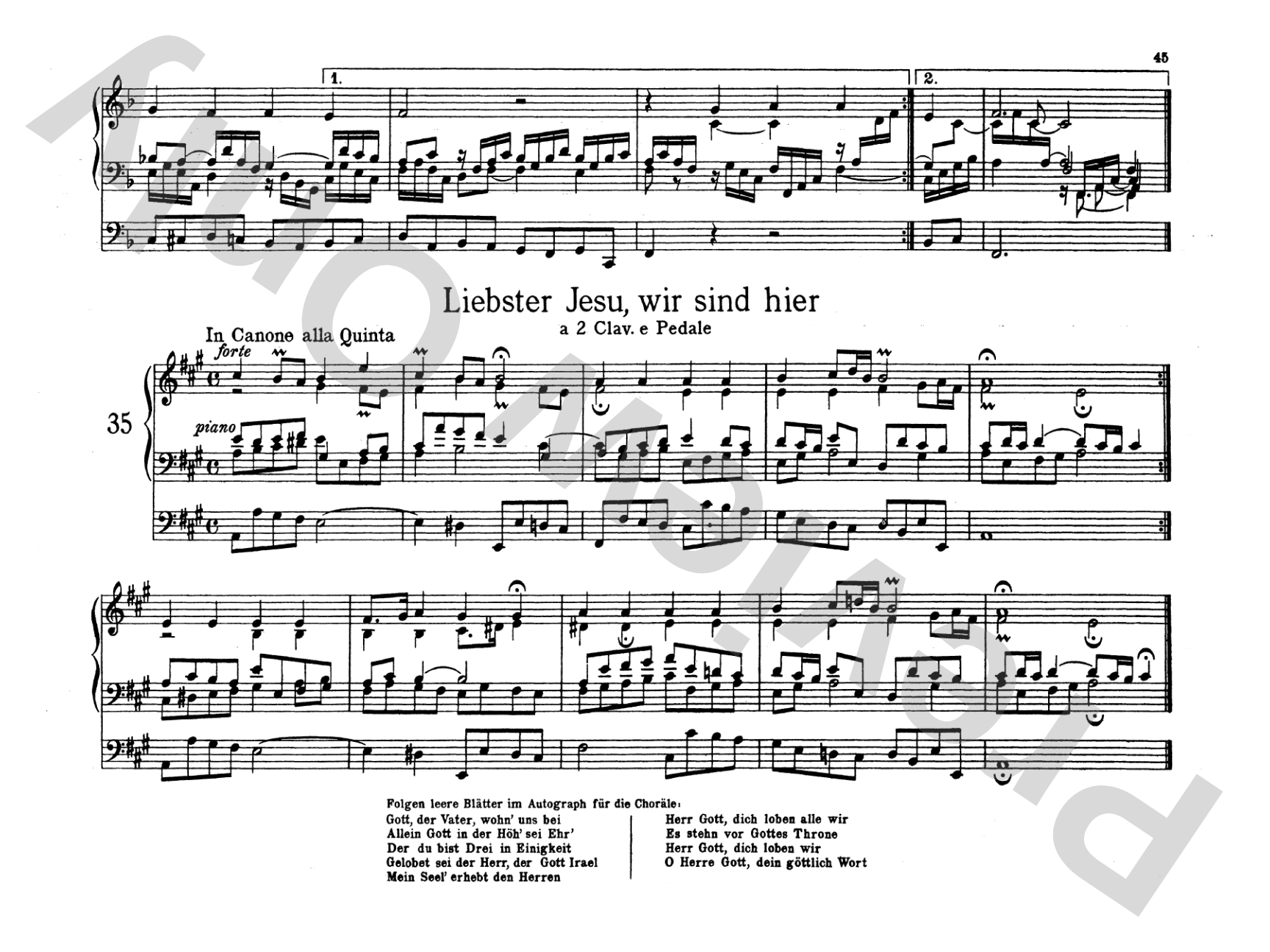 Bach: Organbook (Orgelbuchlein)