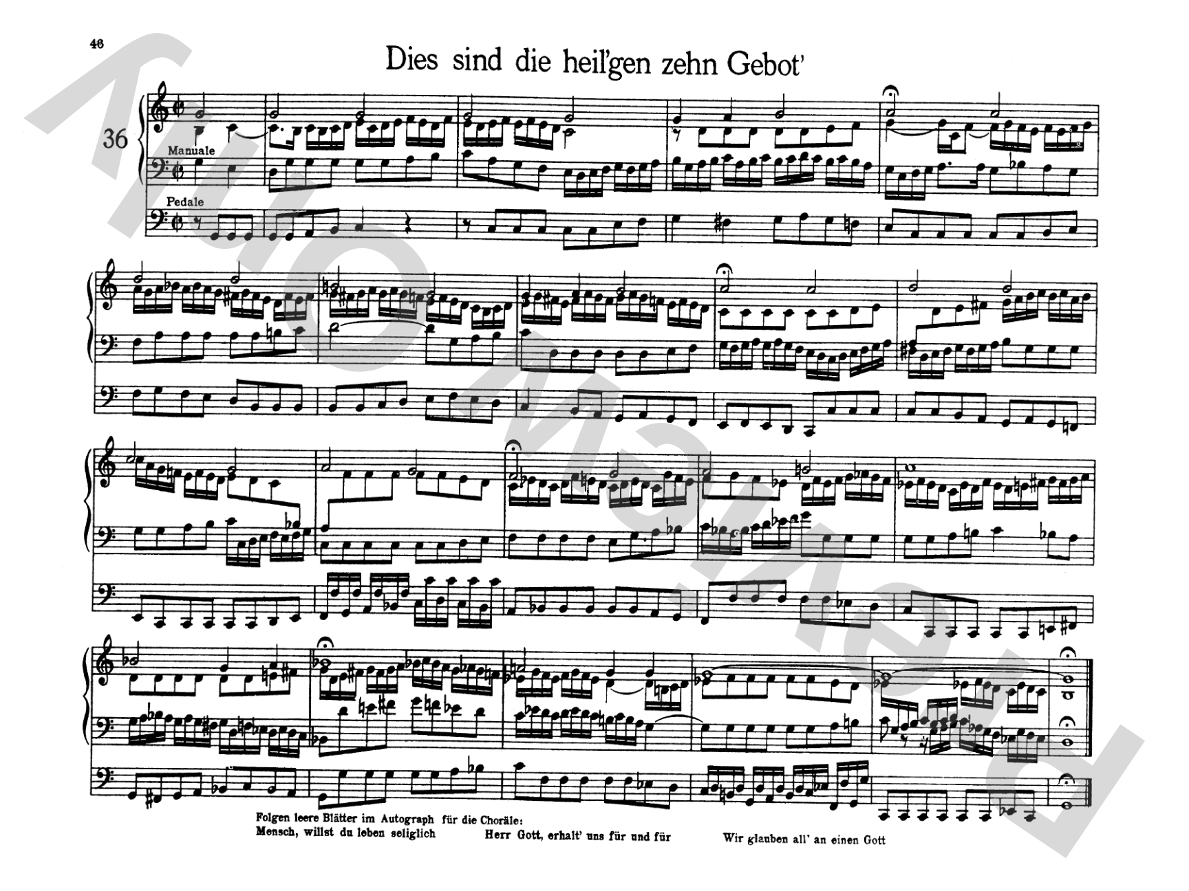 Bach: Organbook (Orgelbuchlein)