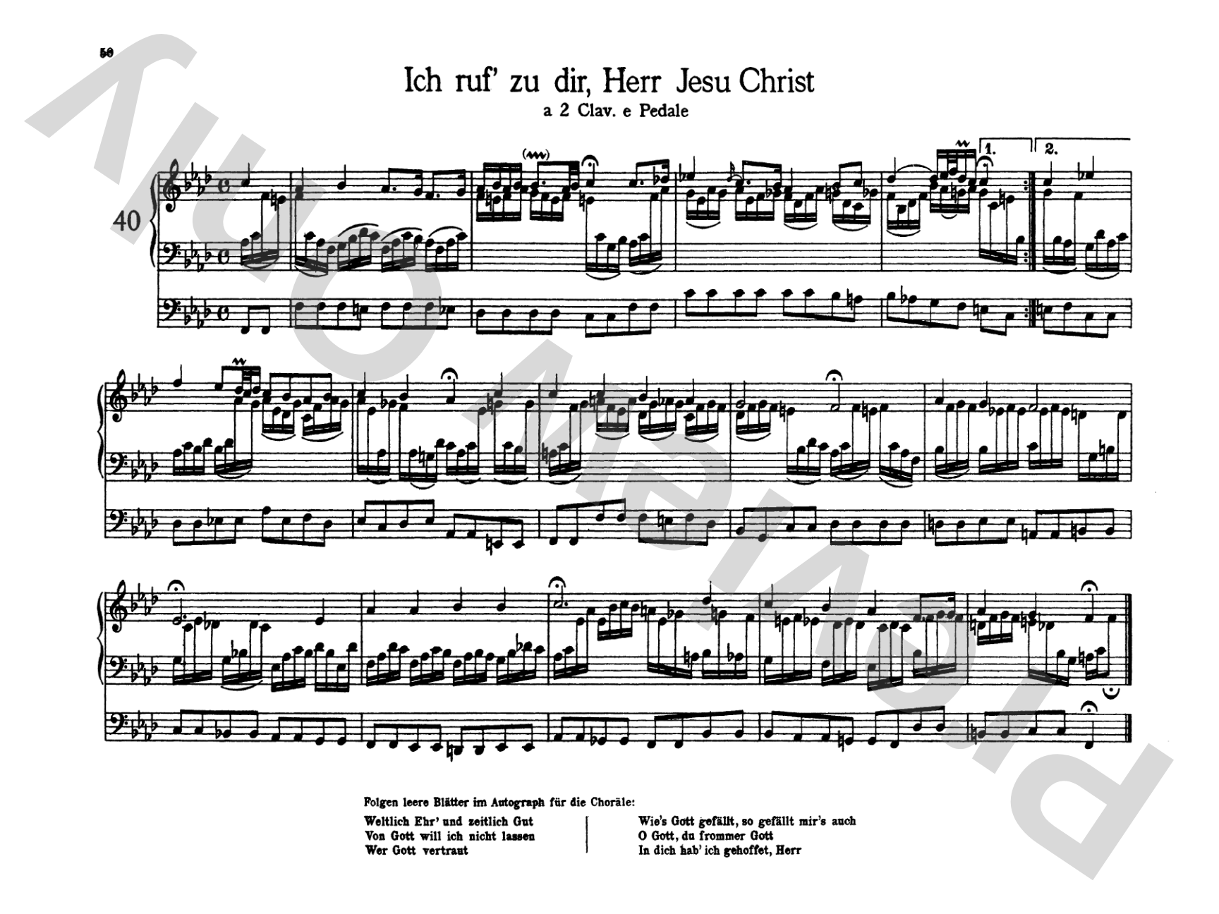 Bach: Organbook (Orgelbuchlein)