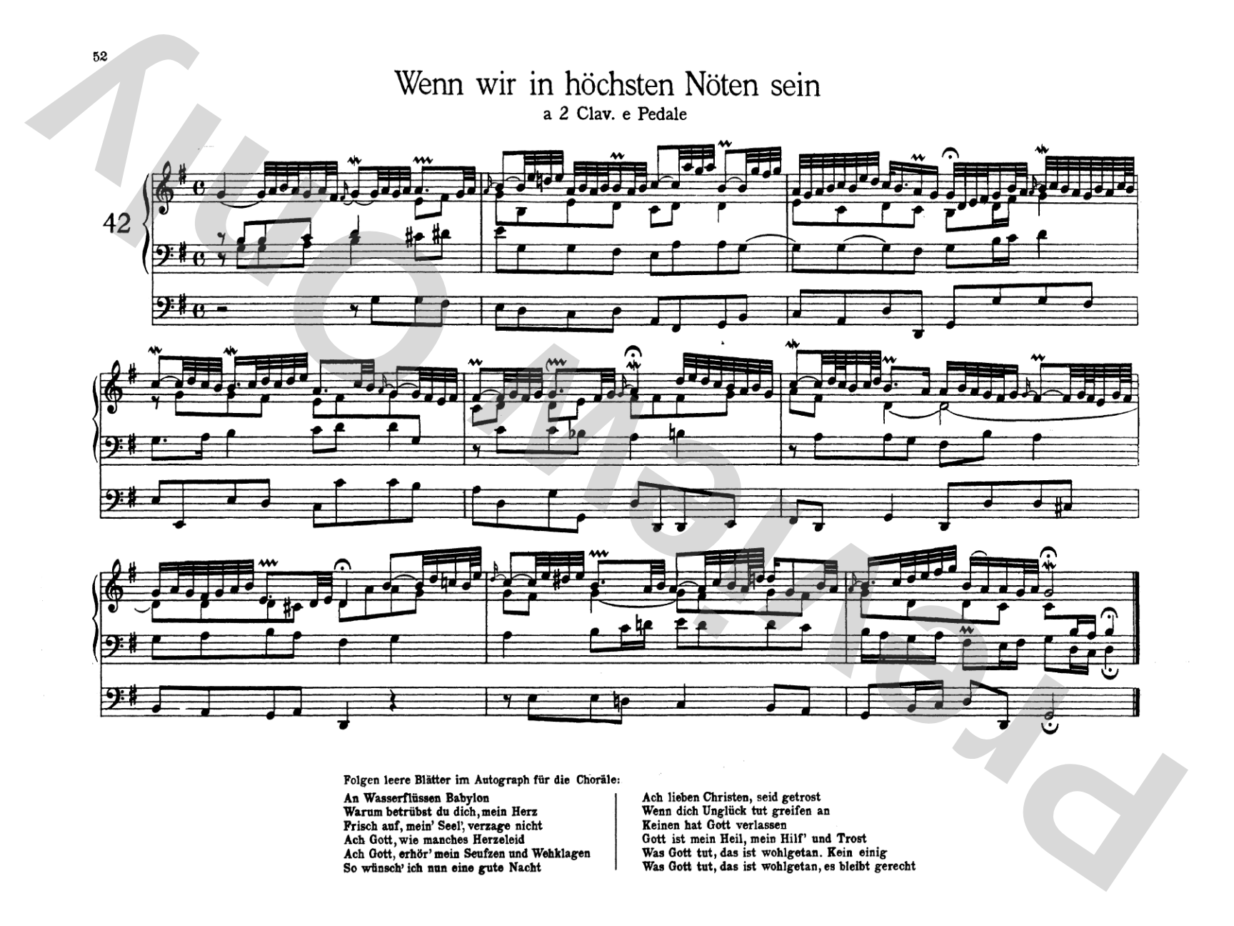 Bach: Organbook (Orgelbuchlein)