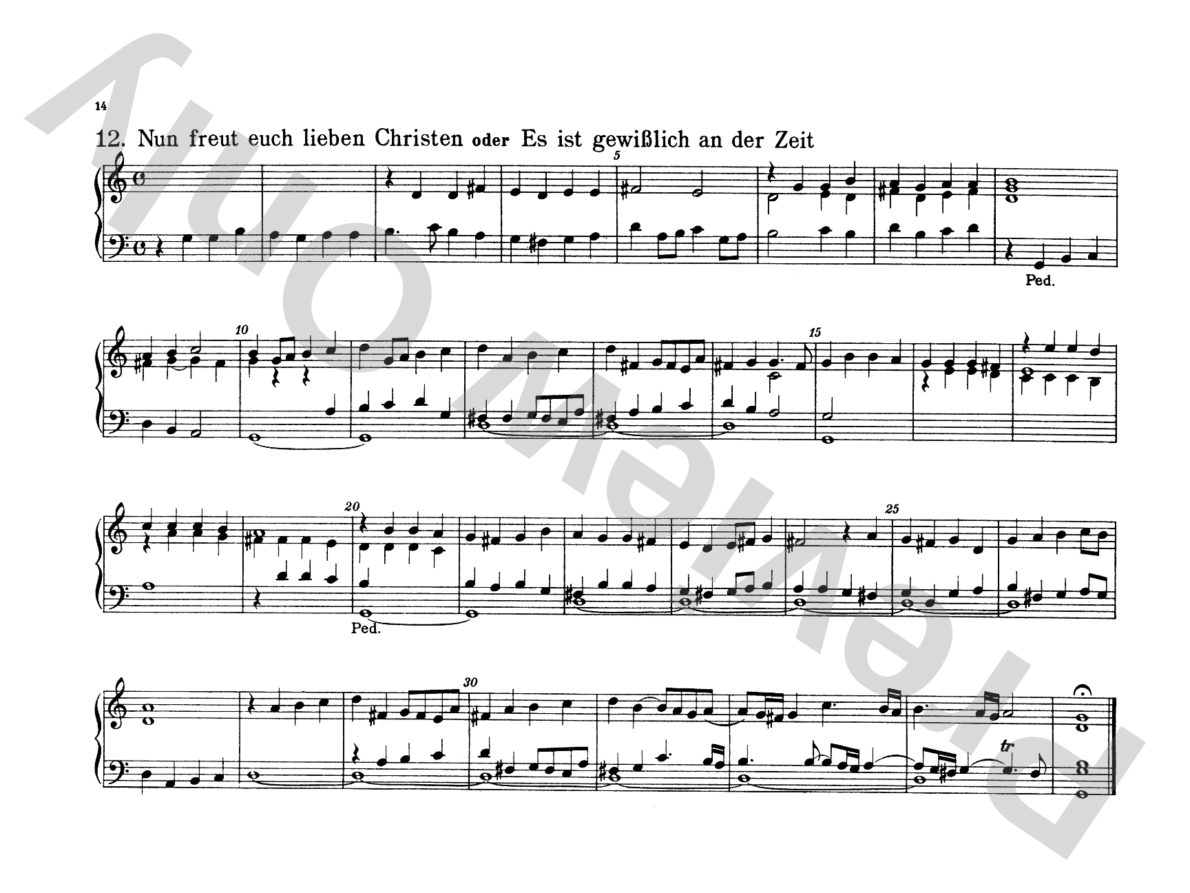 Bach: Forty-four Organ Chorales