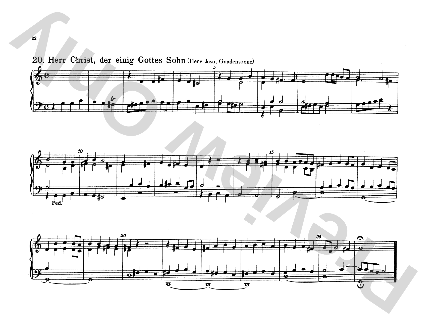 Bach: Forty-four Organ Chorales