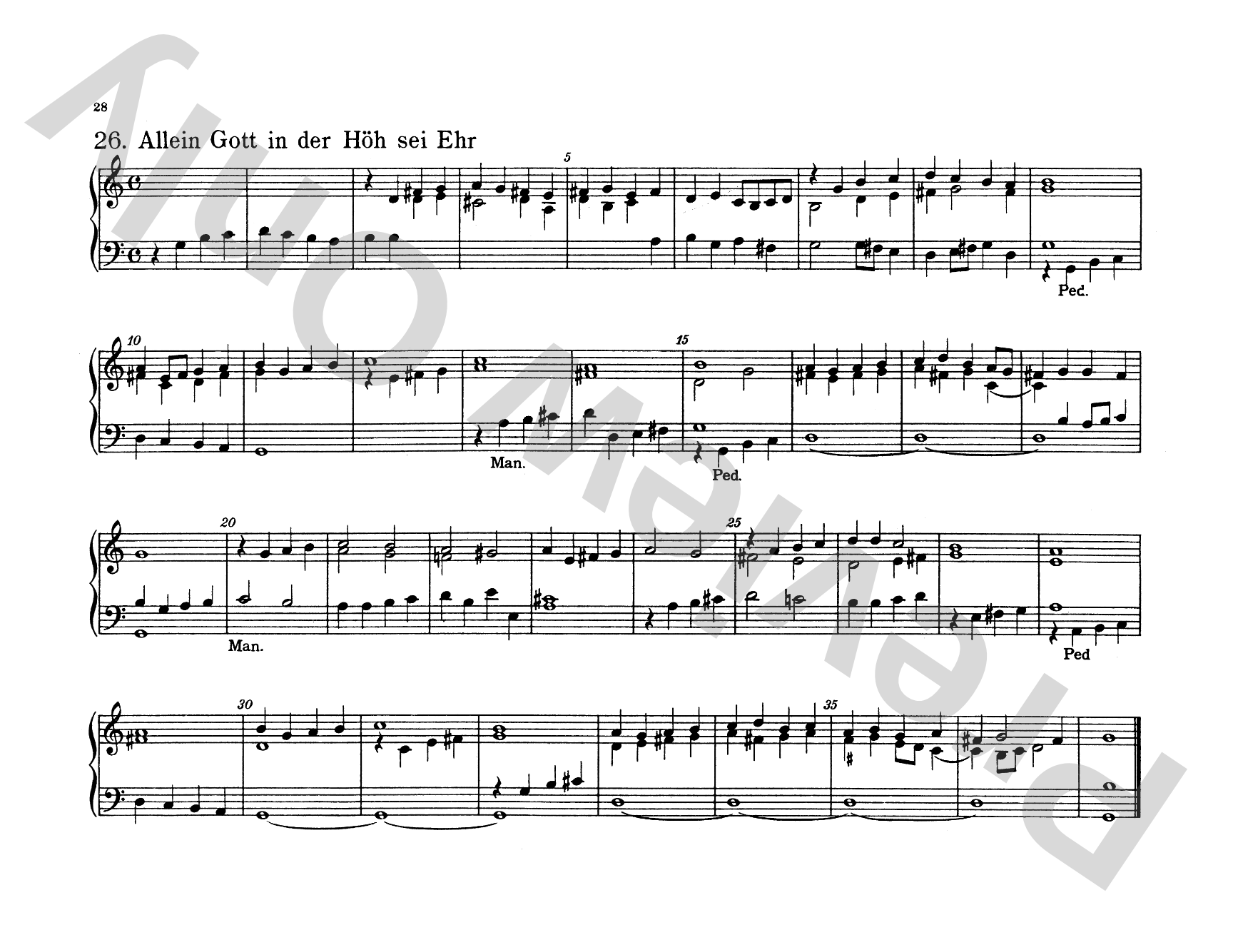 Bach: Forty-four Organ Chorales