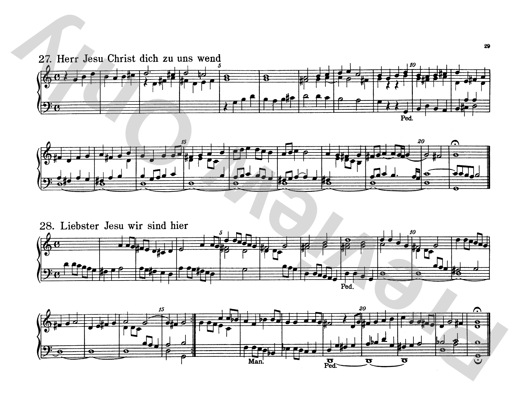 Bach: Forty-four Organ Chorales