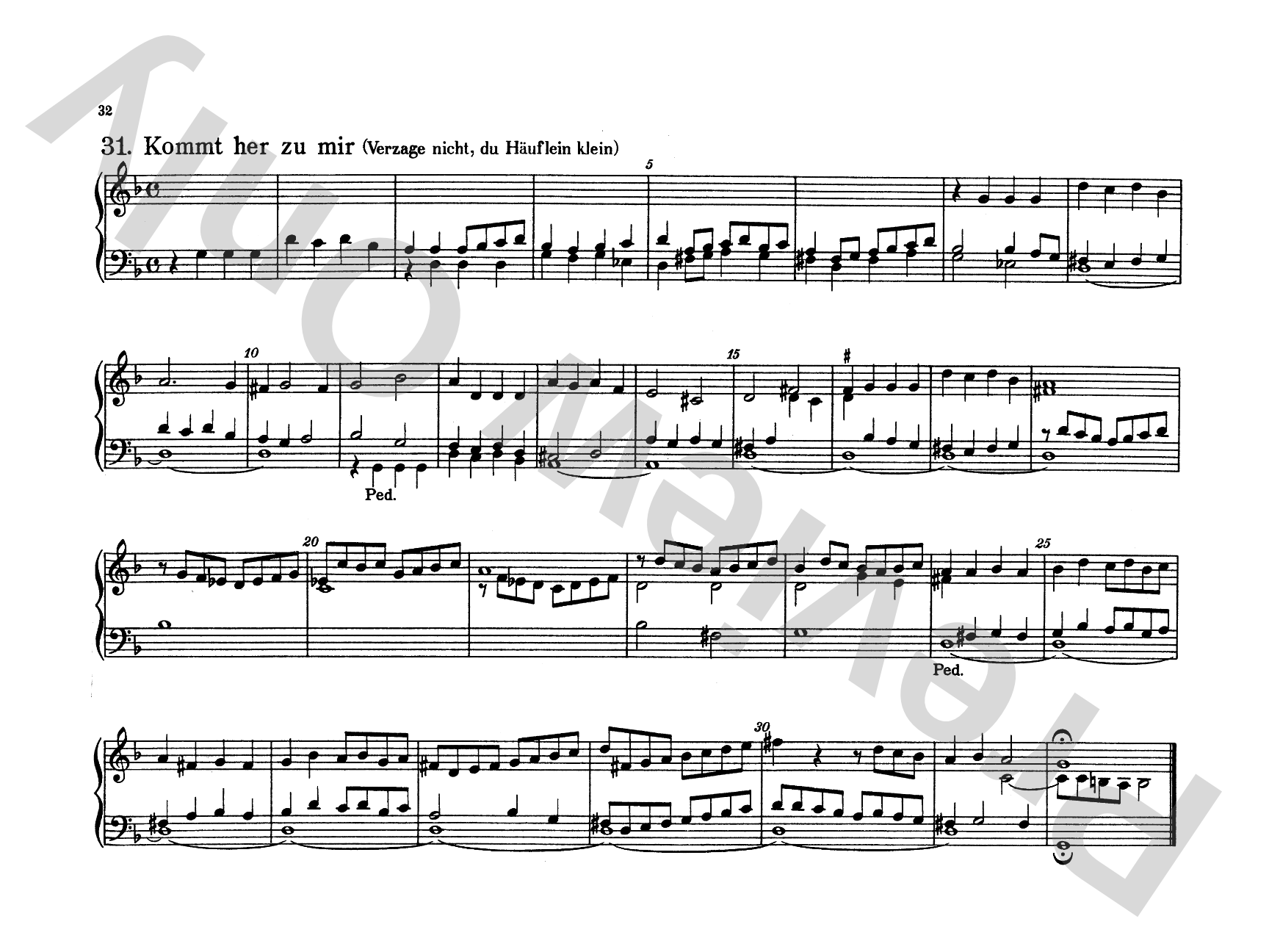 Bach: Forty-four Organ Chorales