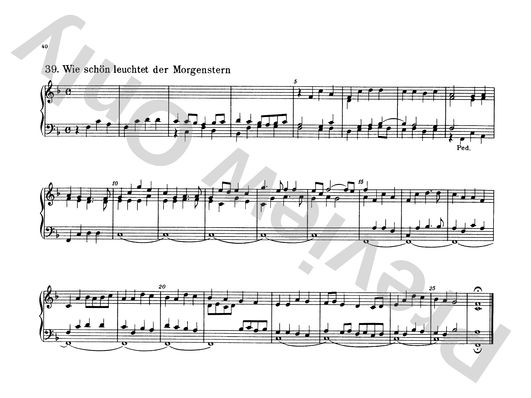Bach: Forty-four Organ Chorales
