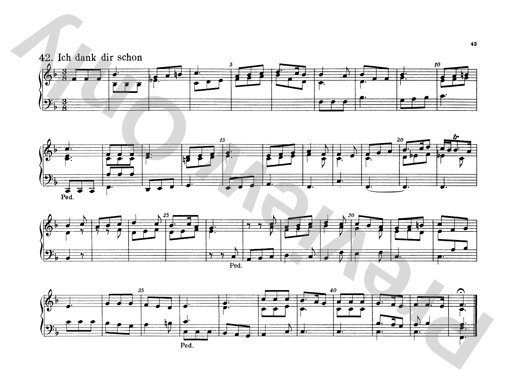 Bach: Forty-four Organ Chorales