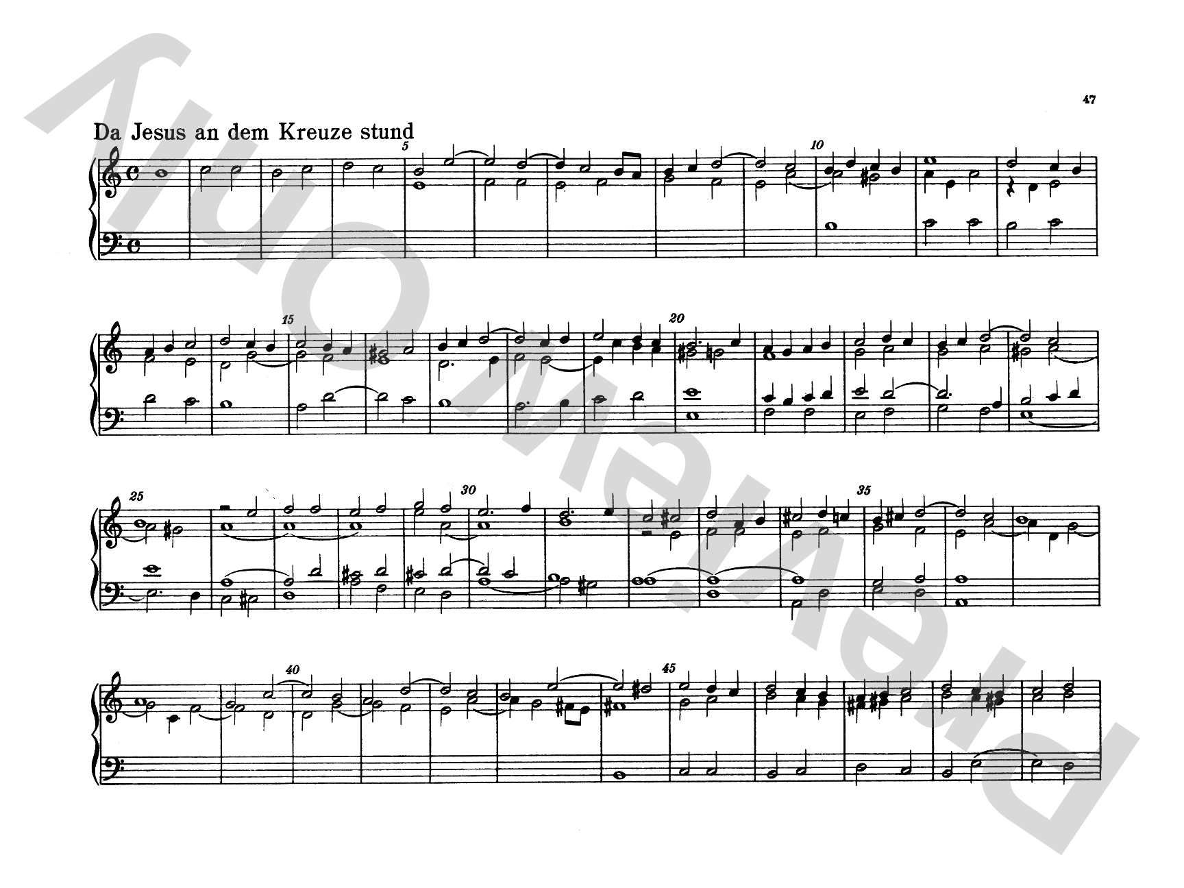 Bach: Forty-four Organ Chorales