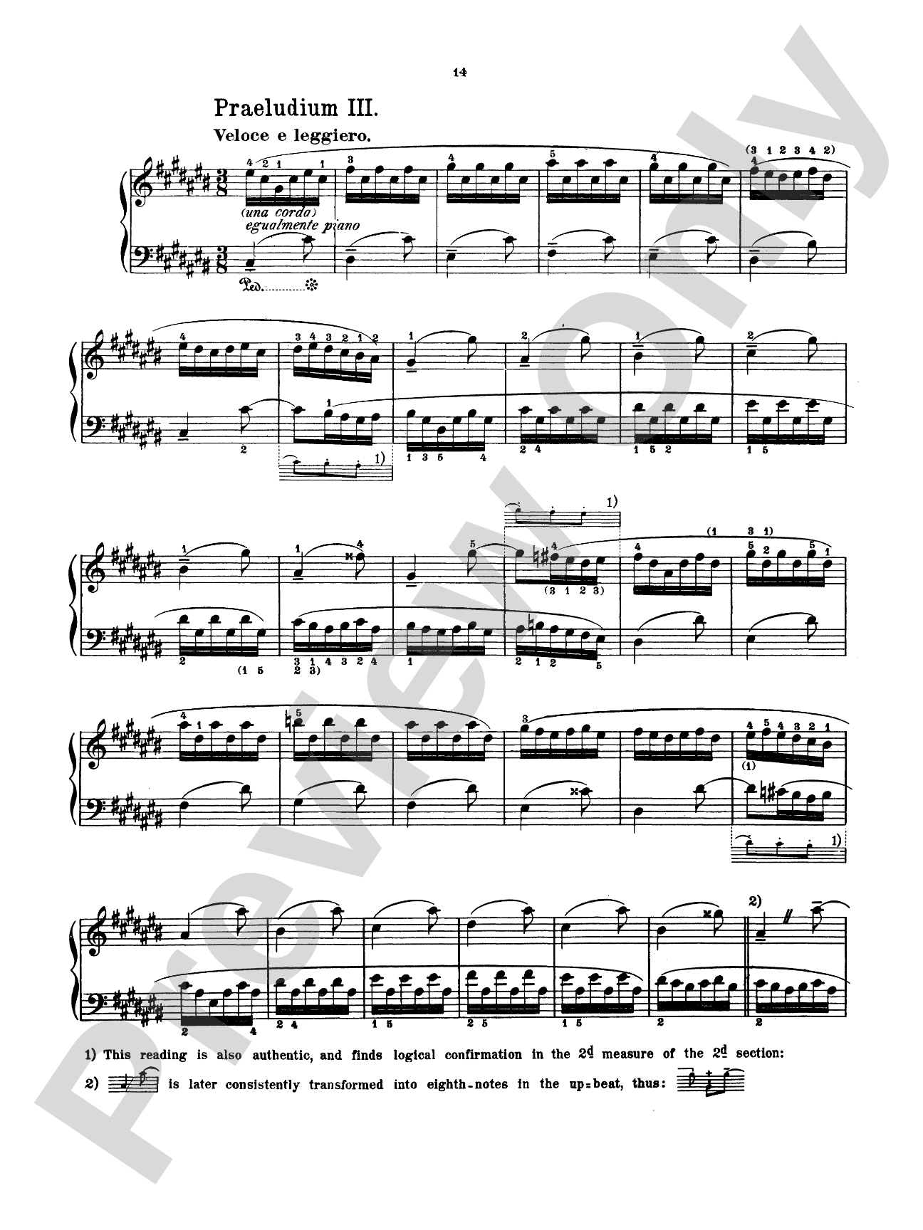 Bach: The Well-Tempered Clavier (Book I, Nos. 1-8) (Ed. Feruccio Busoni)