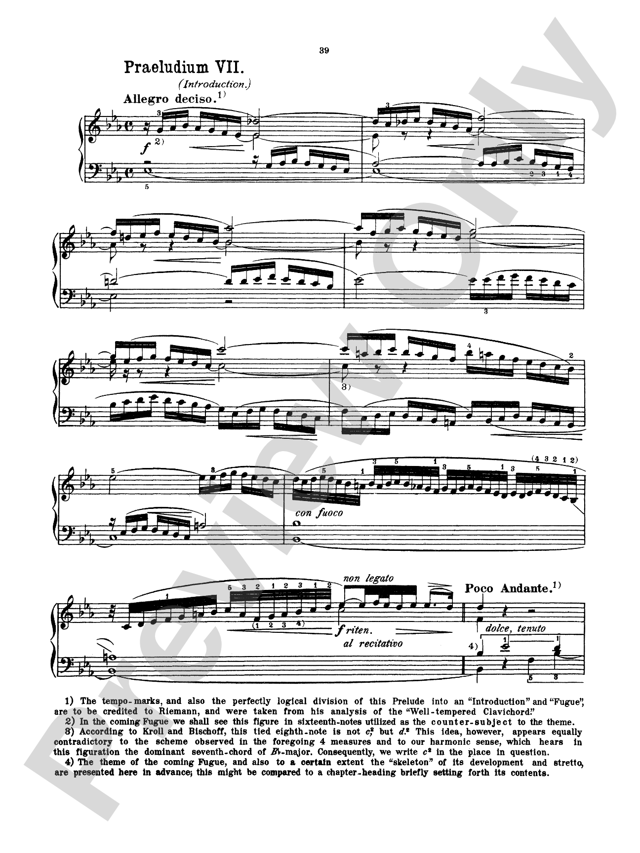Bach: The Well-Tempered Clavier (Book I, Nos. 1-8) (Ed. Feruccio Busoni)