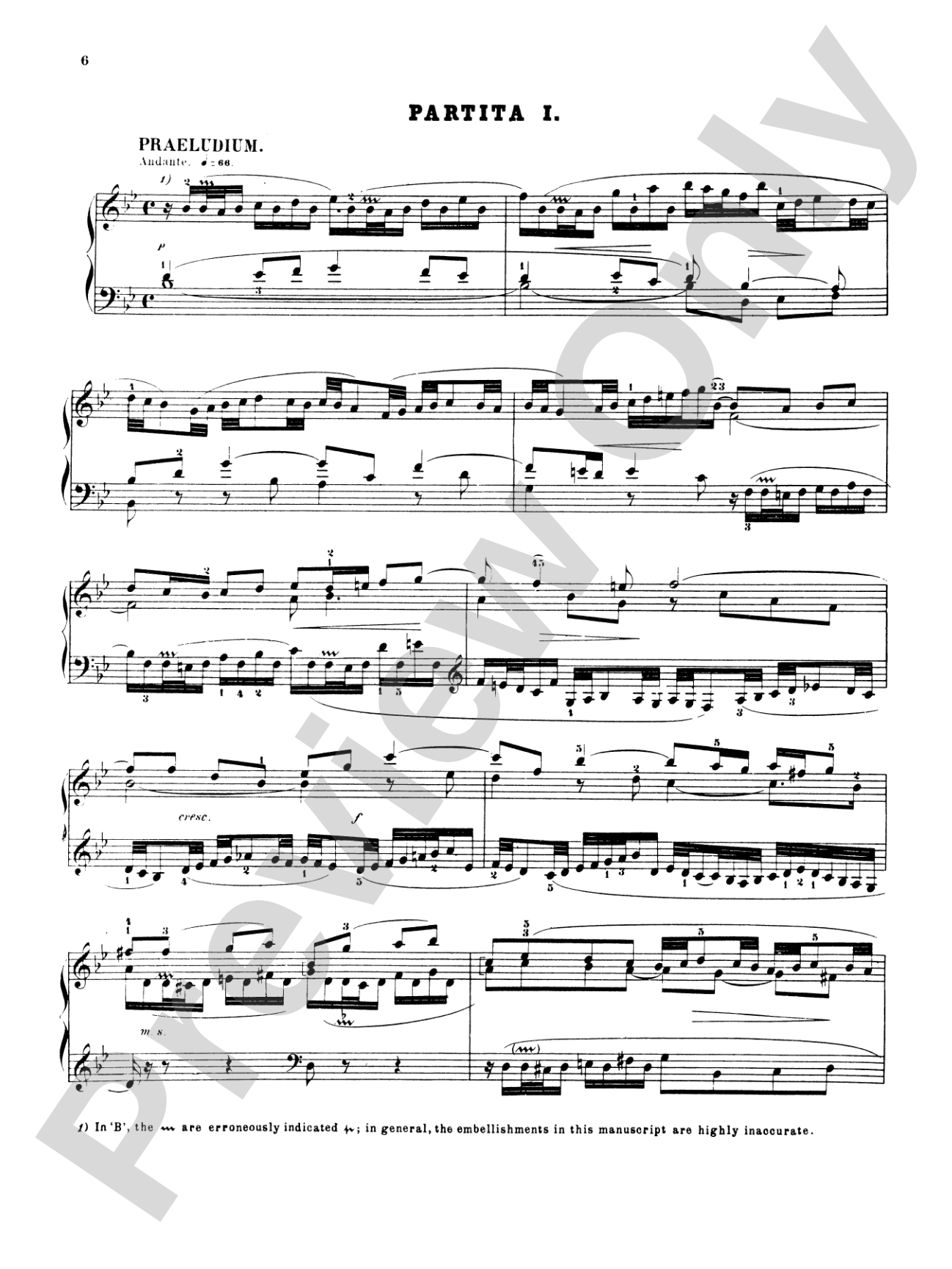 Bach: Six Partitas and Overture in French Style (Ed. Hans Bischoff)