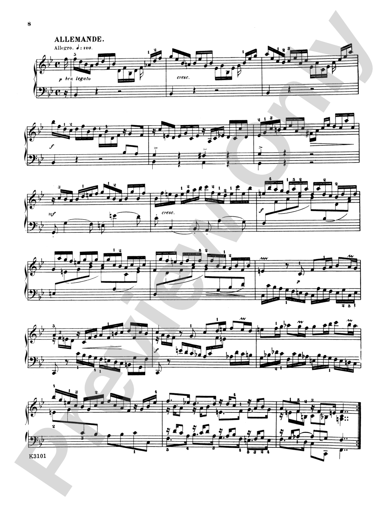 Bach: Six Partitas and Overture in French Style (Ed. Hans Bischoff)