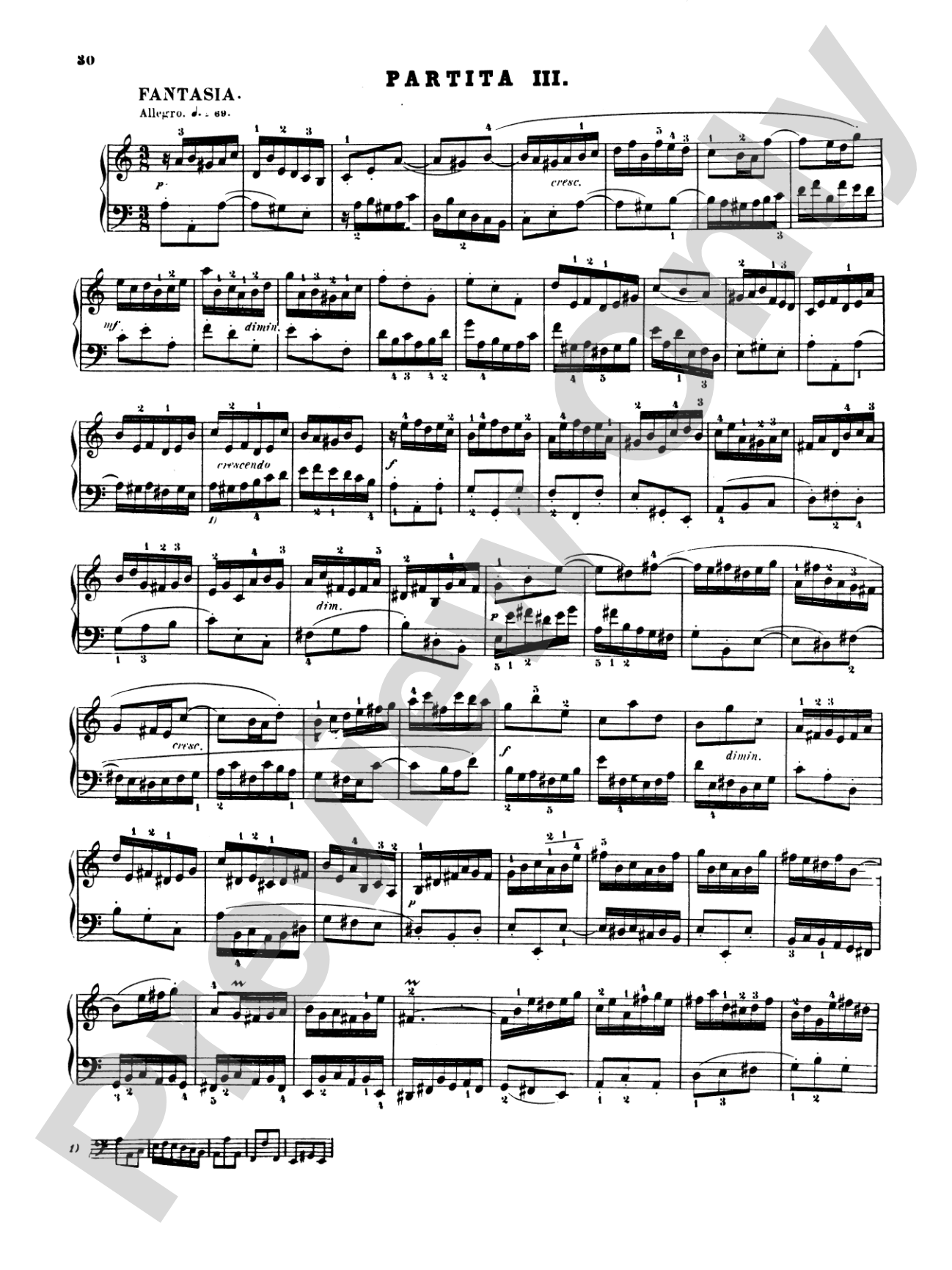 Bach: Six Partitas and Overture in French Style (Ed. Hans Bischoff)