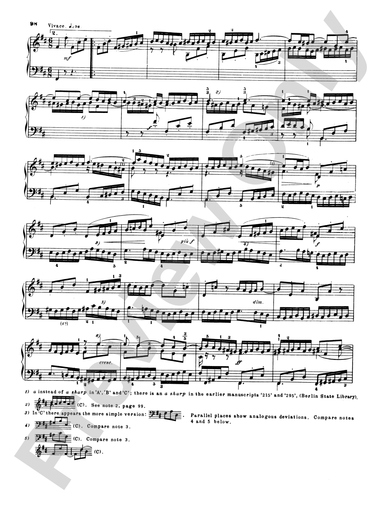 Bach: Six Partitas and Overture in French Style (Ed. Hans Bischoff)