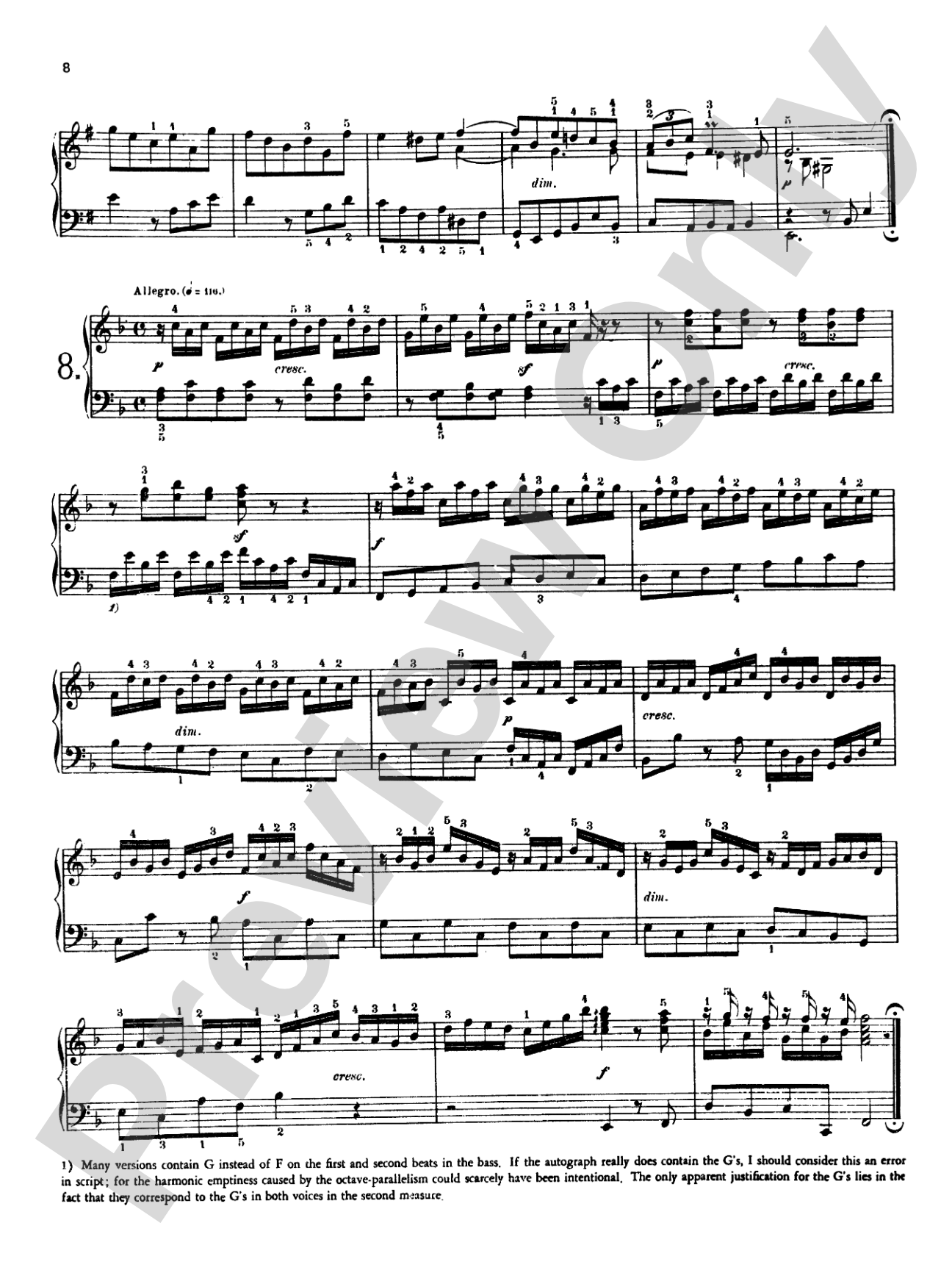 Bach: Twelve Little Preludes