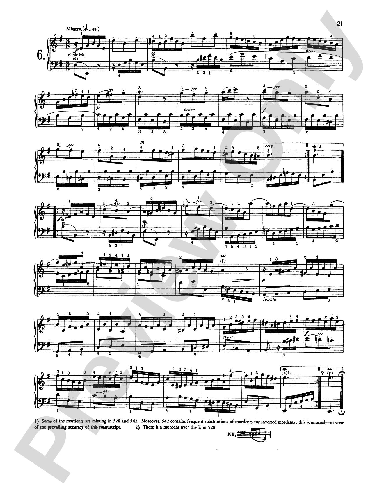 Bach: Six Little Preludes (Ed. Hans Bischoff)