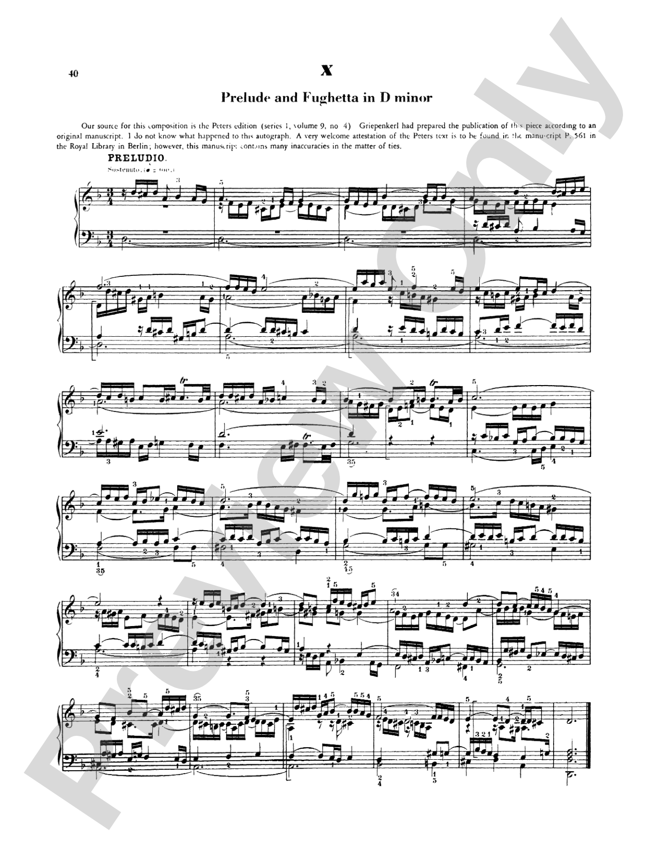Bach: Various Short Preludes and Fugues