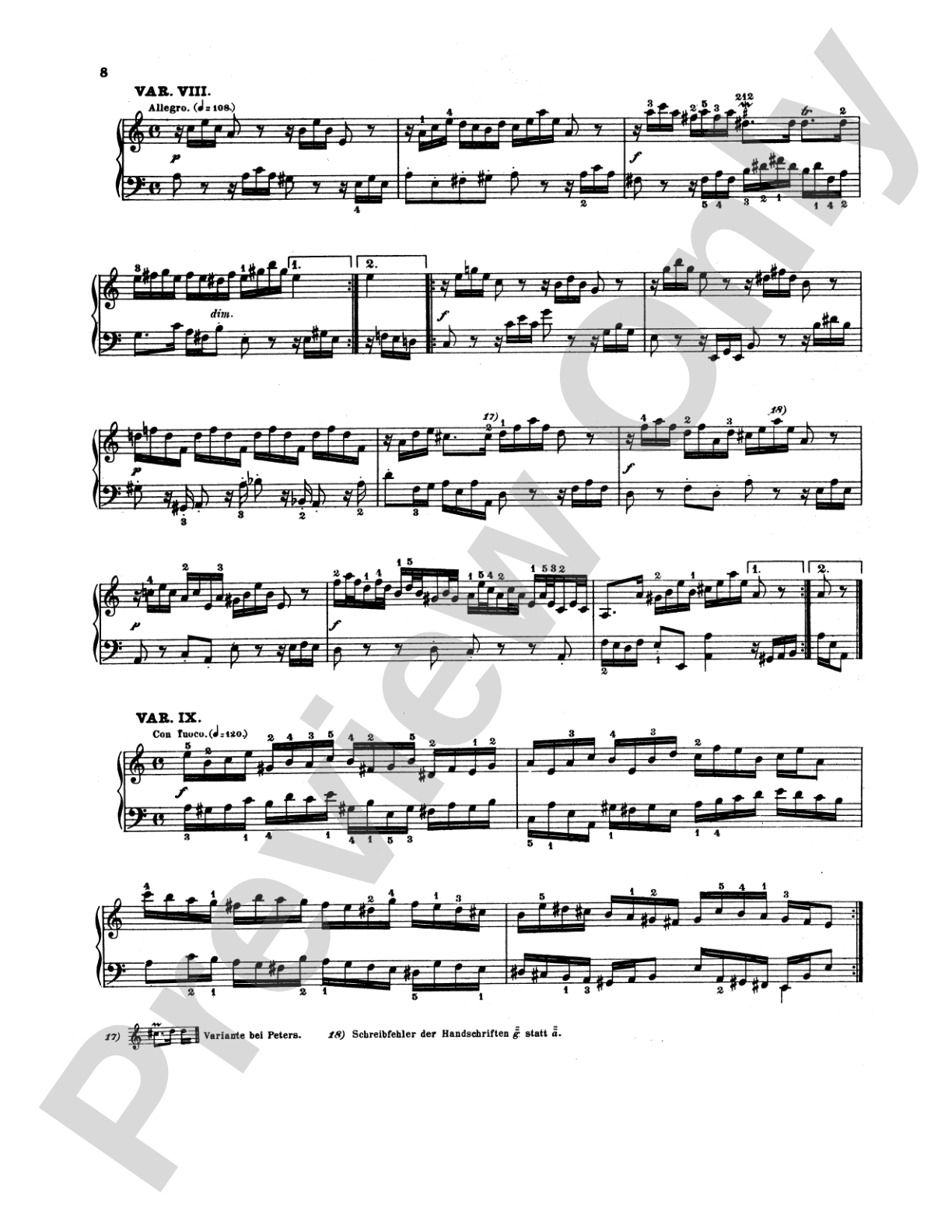 Bach: Various Works (Volume I): Piano Book