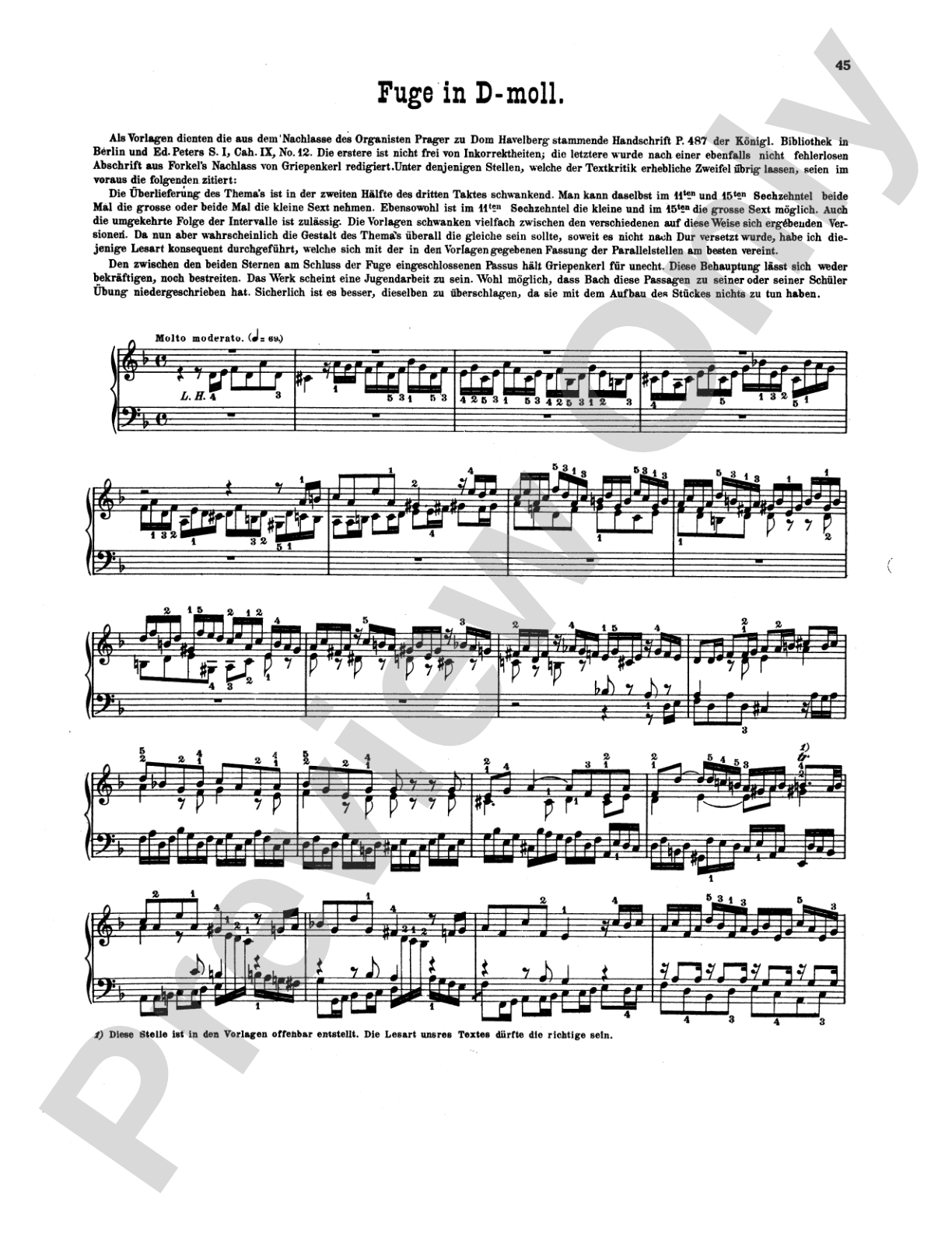 Bach: Various Works (Volume I)