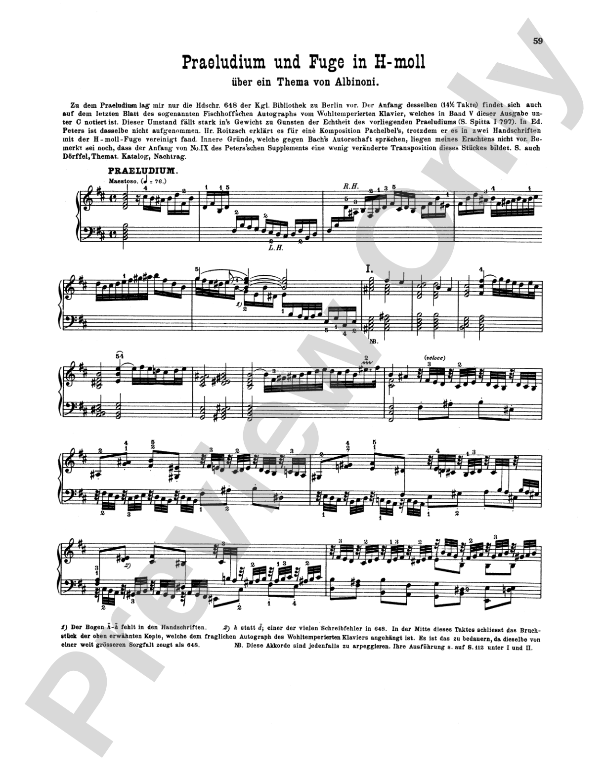 Bach: Various Works (Volume I)