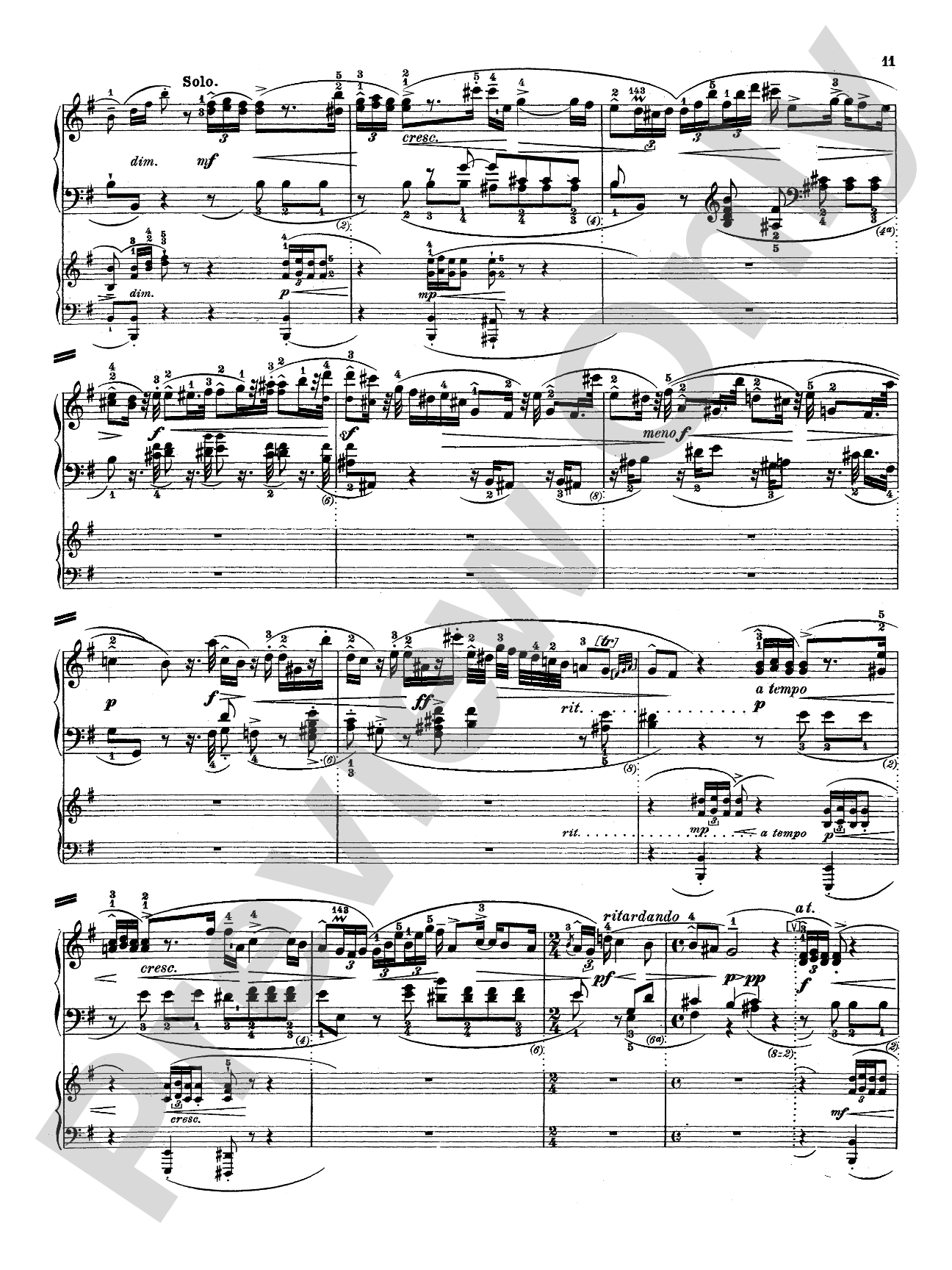 Bach: Piano Concerto in E Minor: Piano Duo (2 Pianos, 4 Hands) Book (2 copies required)