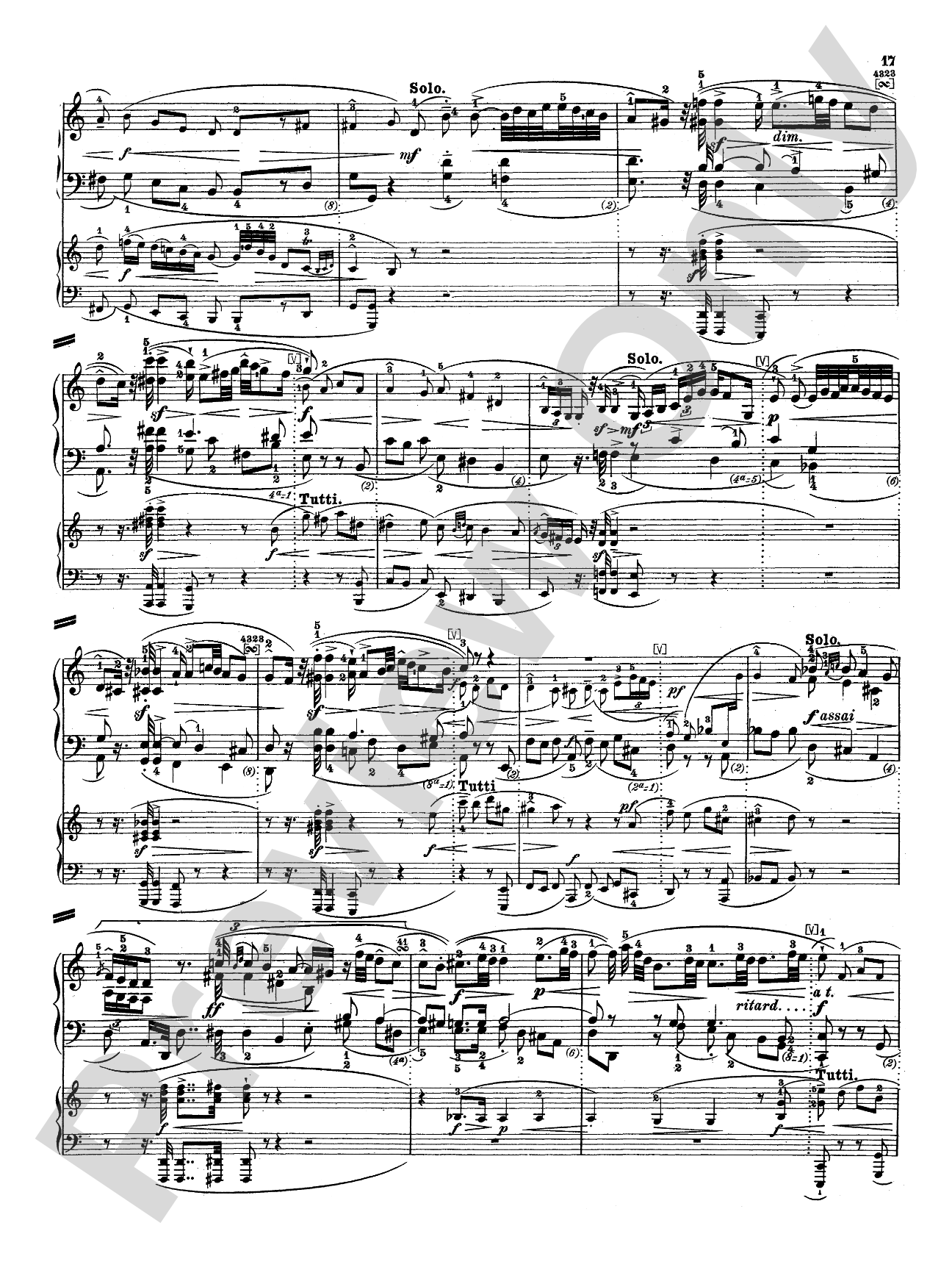 Bach: Piano Concerto in E Minor: Piano Duo (2 Pianos, 4 Hands) Book (2 copies required)