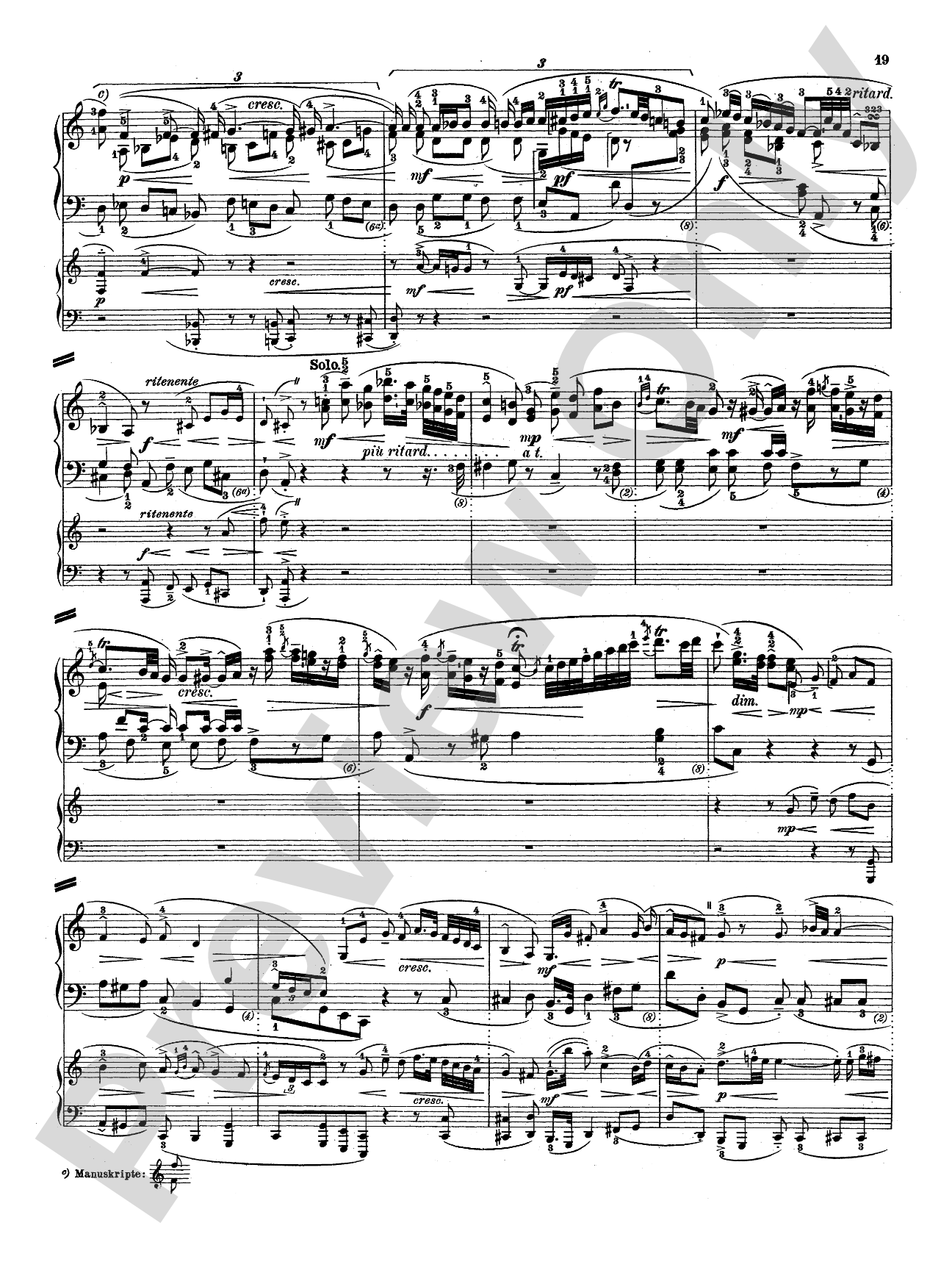 Bach: Piano Concerto in E Minor: Piano Duo (2 Pianos, 4 Hands) Book (2 copies required)