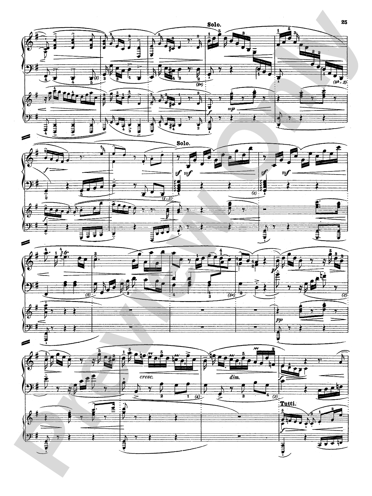 Bach: Piano Concerto in E Minor: Piano Duo (2 Pianos, 4 Hands) Book (2 copies required)