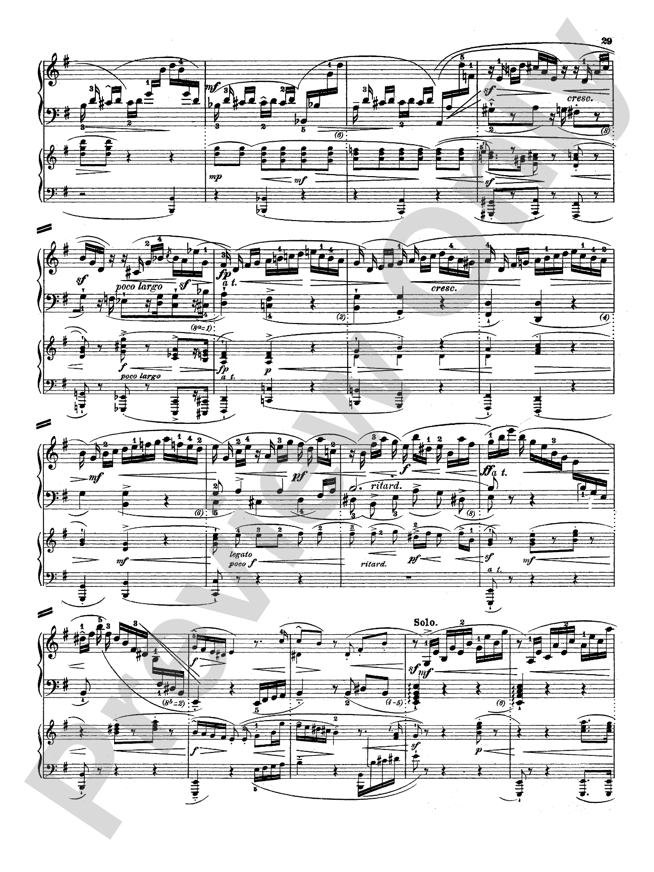 Bach: Piano Concerto in E Minor: Piano Duo (2 Pianos, 4 Hands) Book (2 copies required)