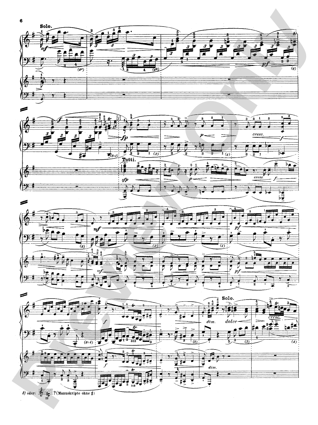 Bach: Piano Concerto in E Minor: Piano Duo (2 Pianos, 4 Hands) Book (2 copies required)