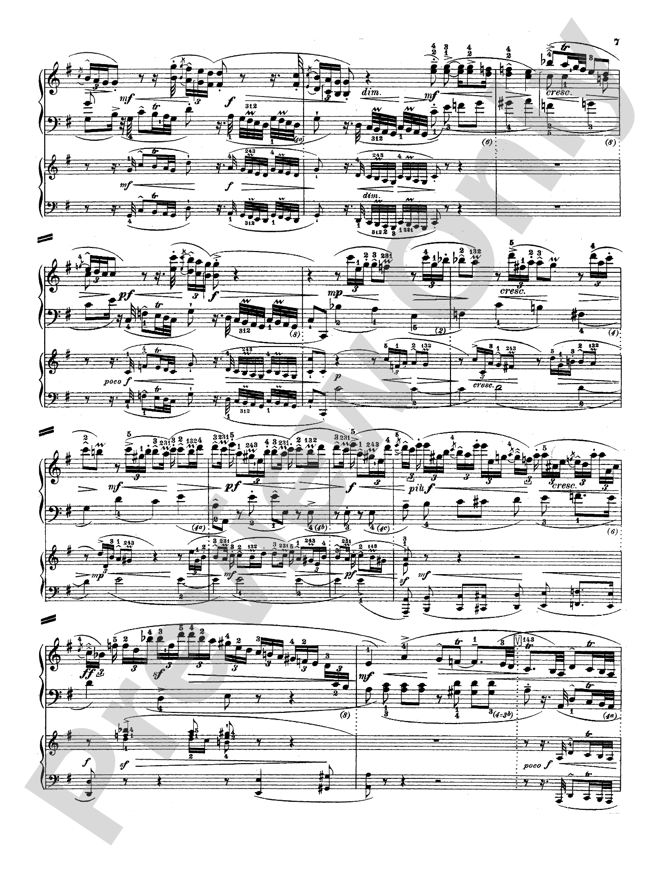 Bach: Piano Concerto in E Minor: Piano Duo (2 Pianos, 4 Hands) Book (2 copies required)