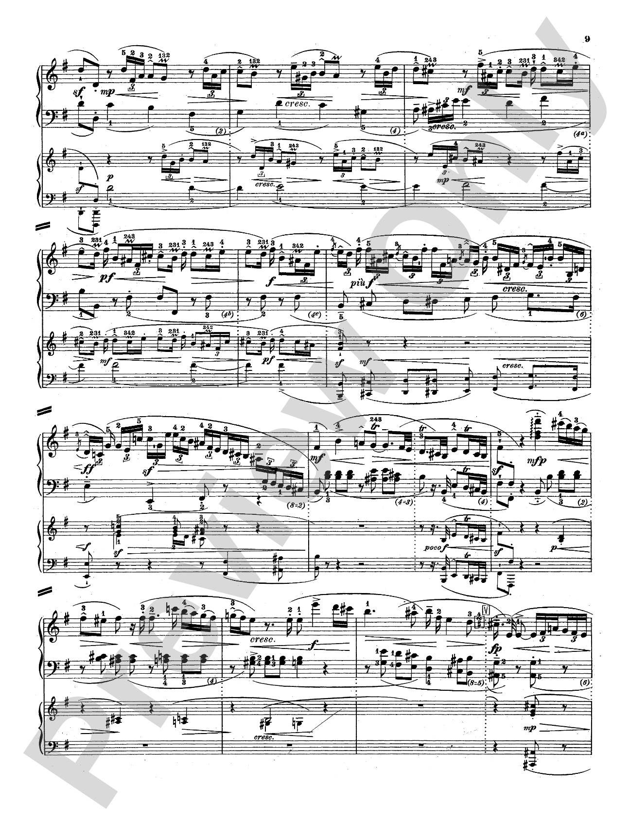 Bach: Piano Concerto in E Minor: Piano Duo (2 Pianos, 4 Hands) Book (2 copies required)
