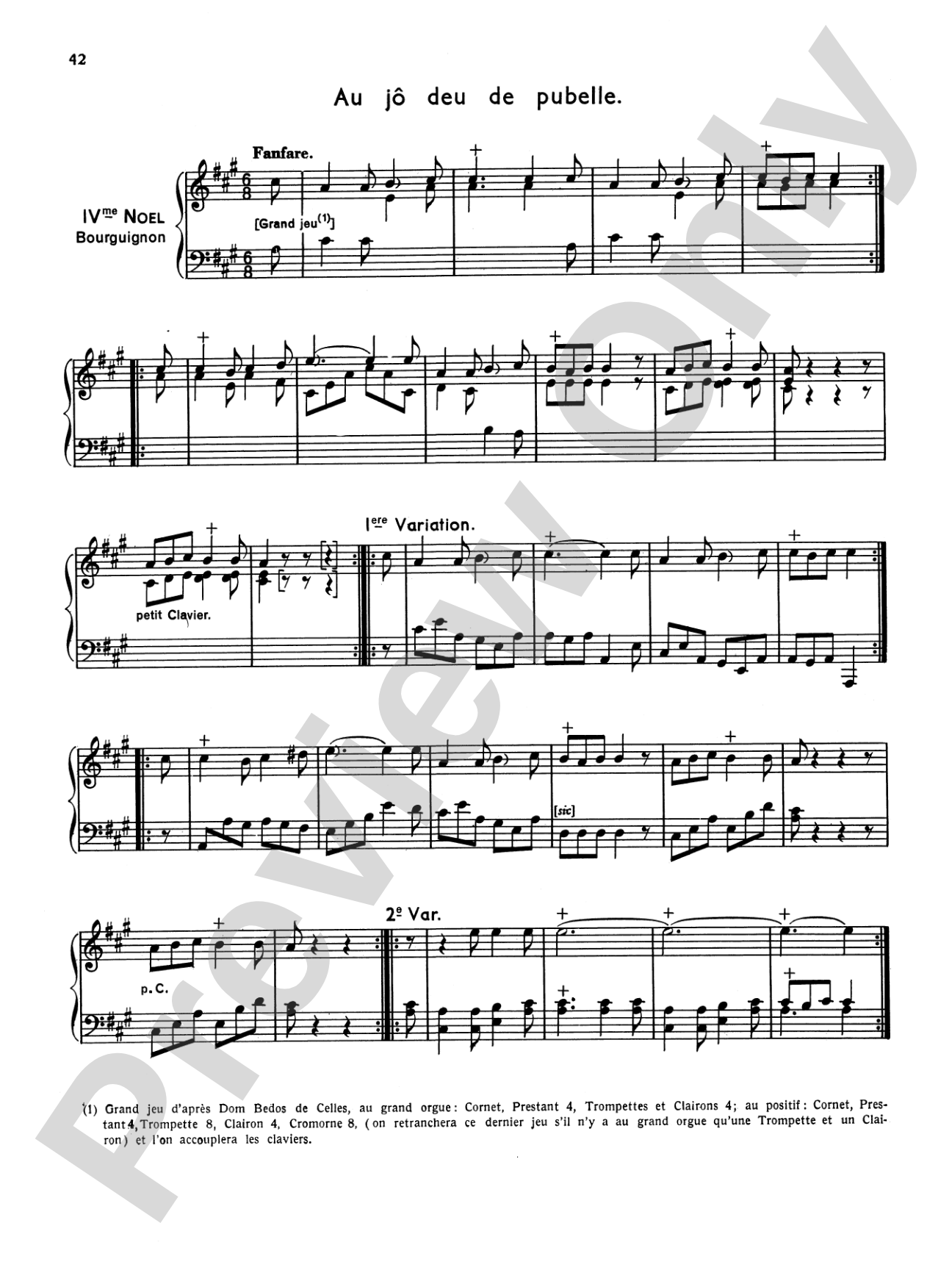 Balbastre: Noels, Volume II