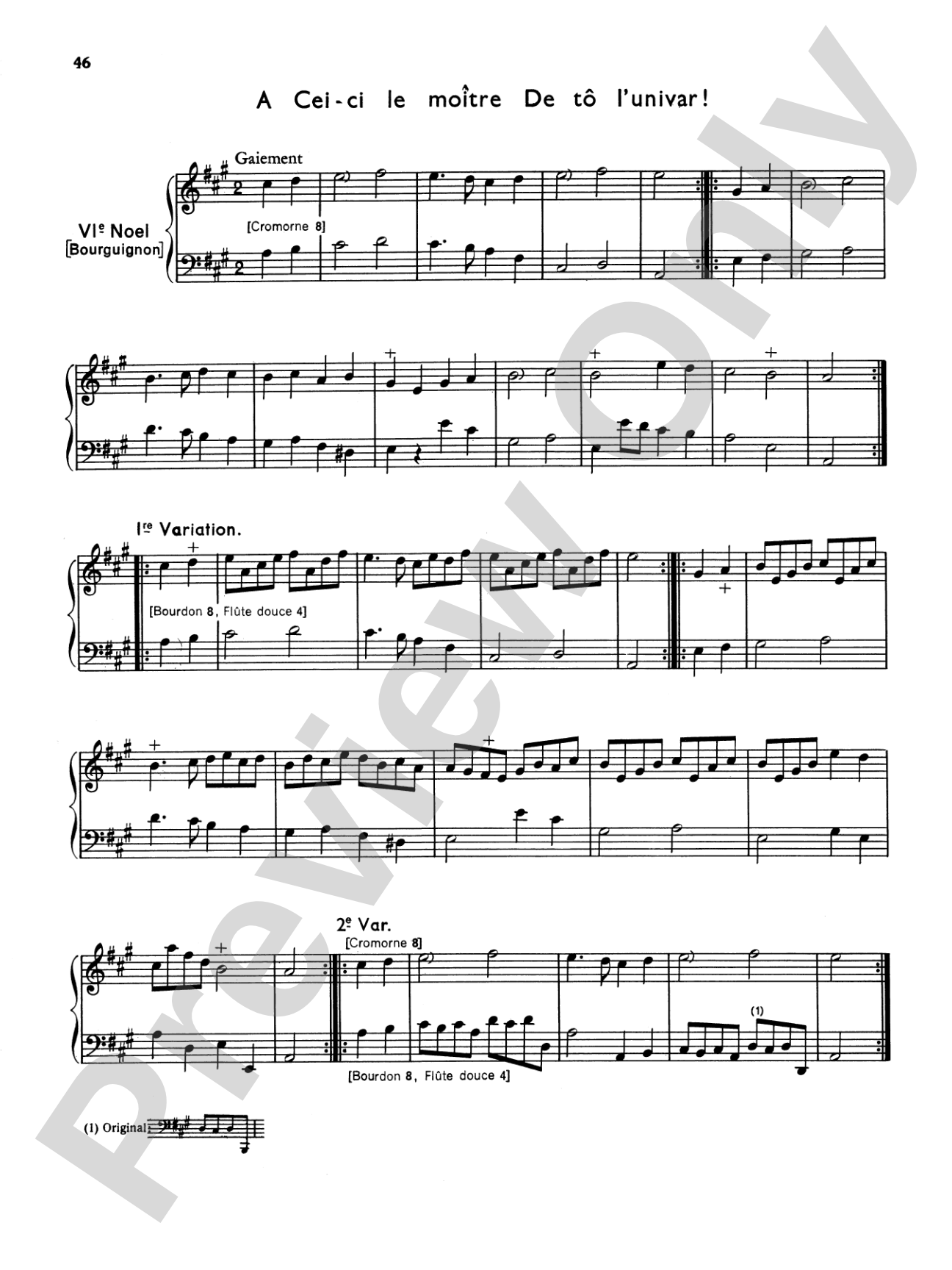 Balbastre: Noels, Volume II