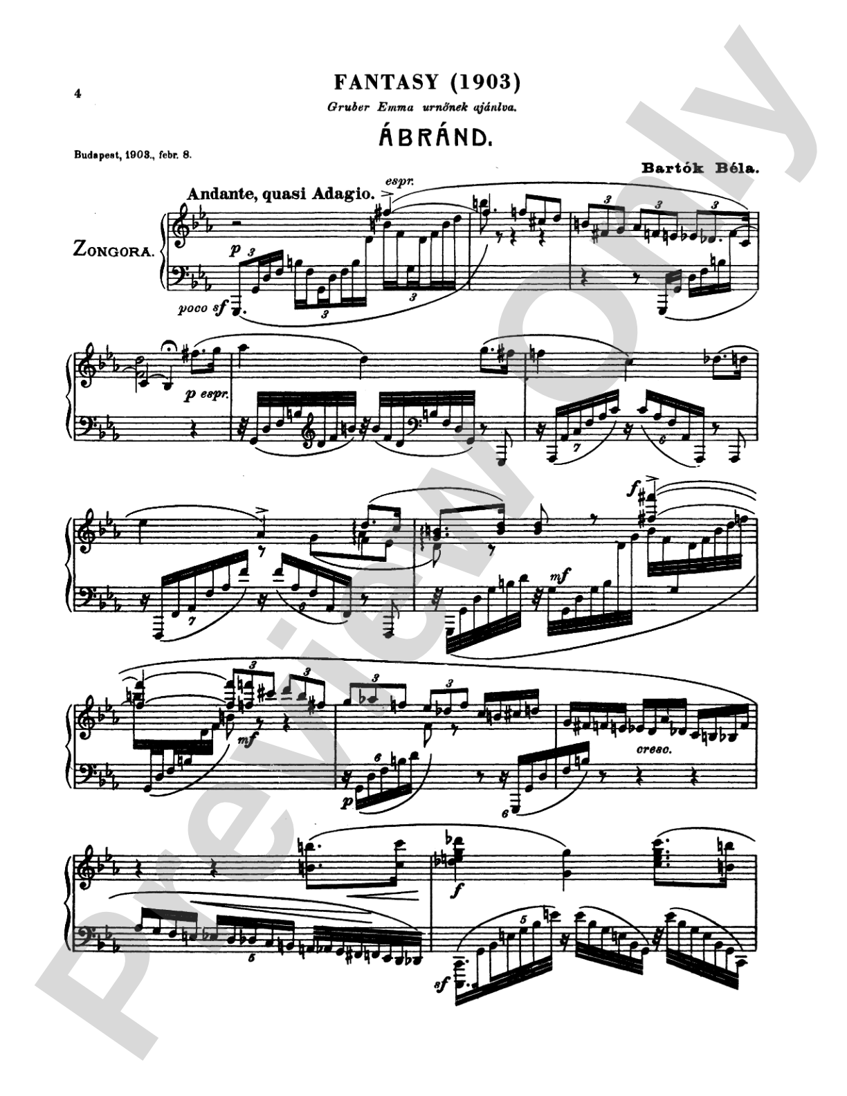 Bartók: Album for Piano