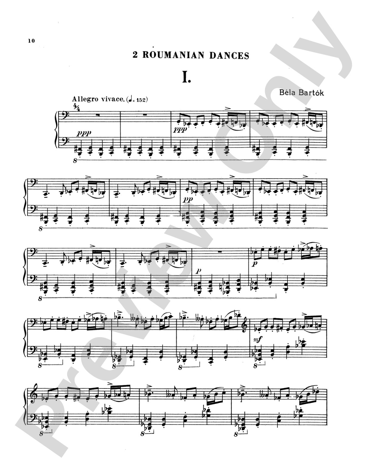 Bartók: Album for Piano