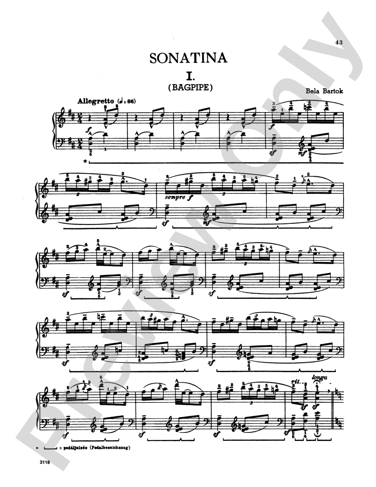 Bartók: Album for Piano