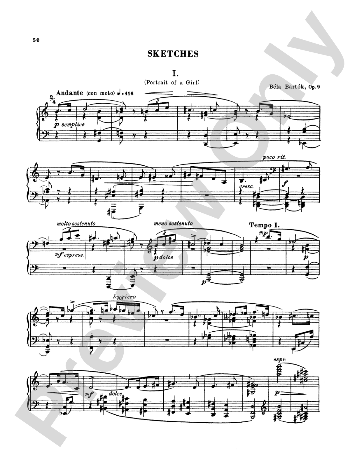 Bartók: Album for Piano