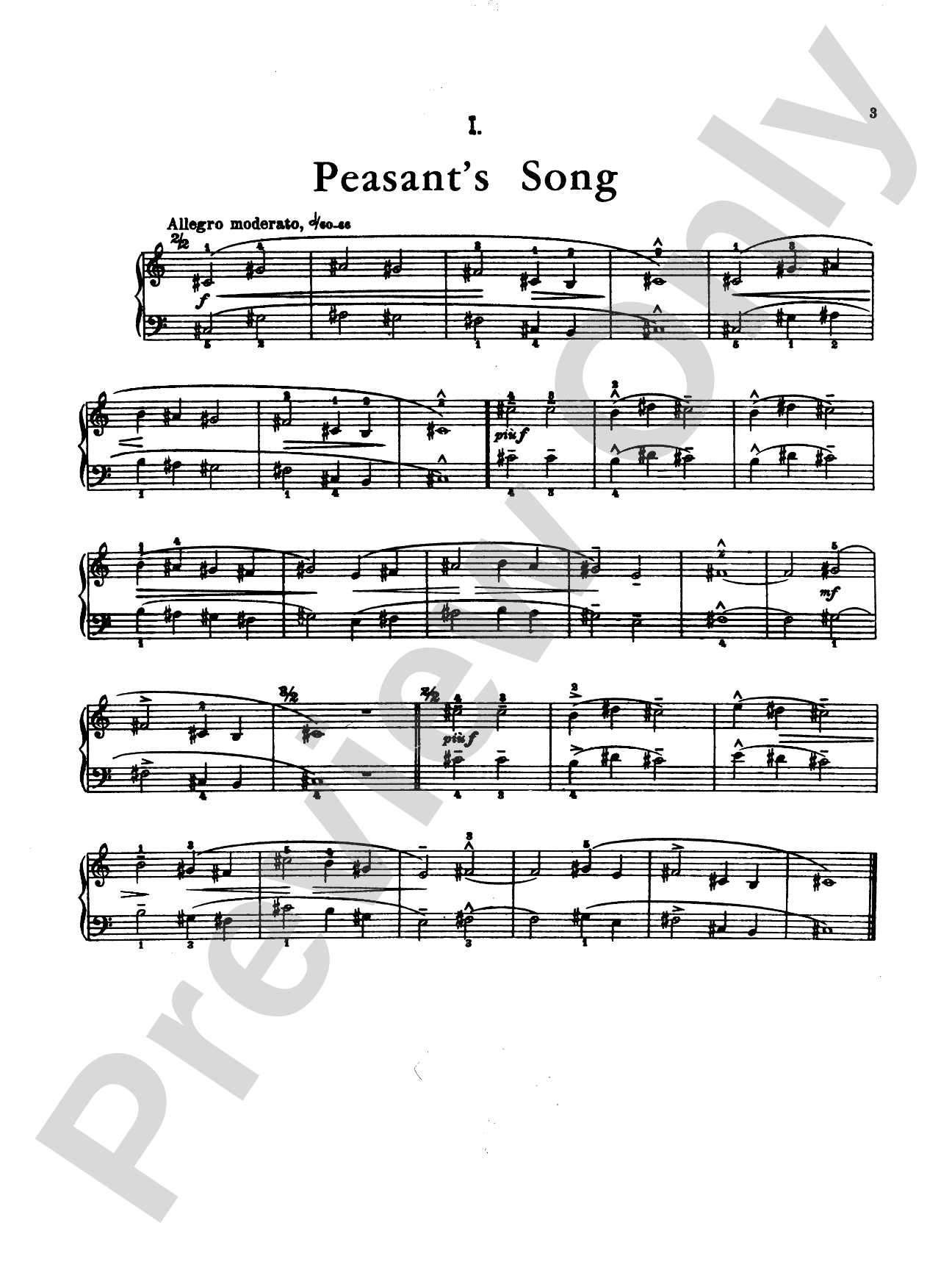 Bartók: Ten Easy Pieces