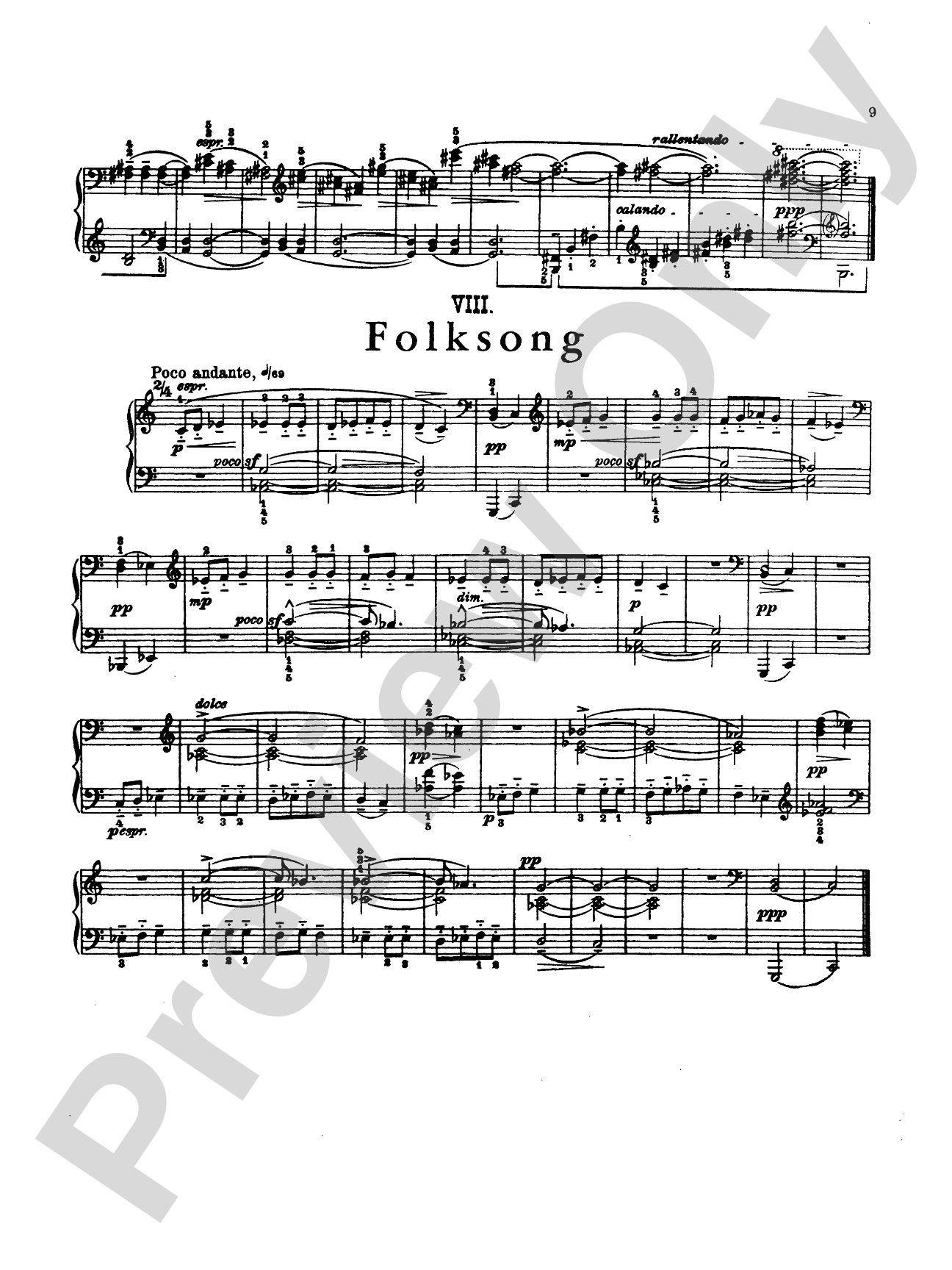 Bartók: Ten Easy Pieces