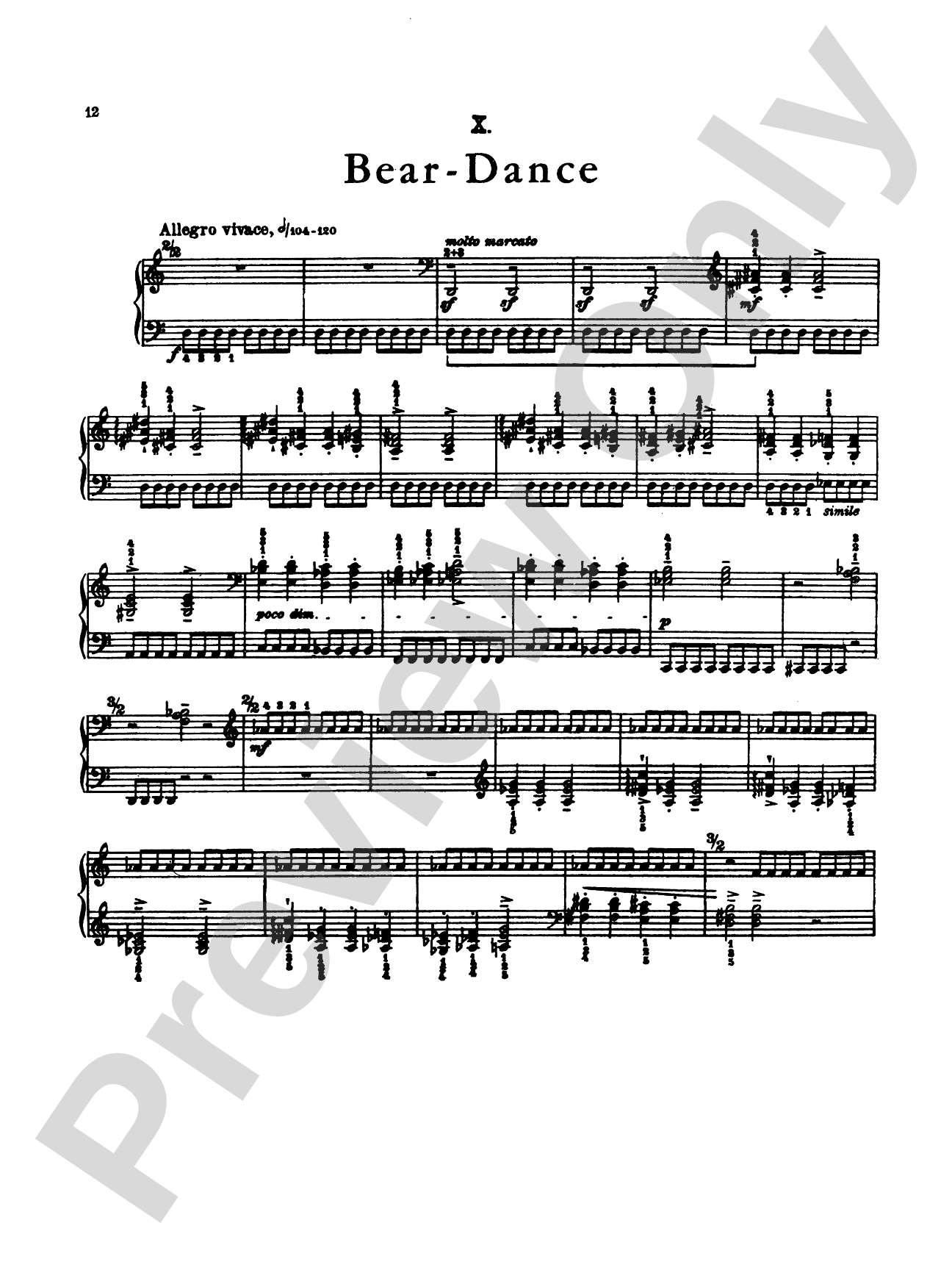 Bartók: Ten Easy Pieces