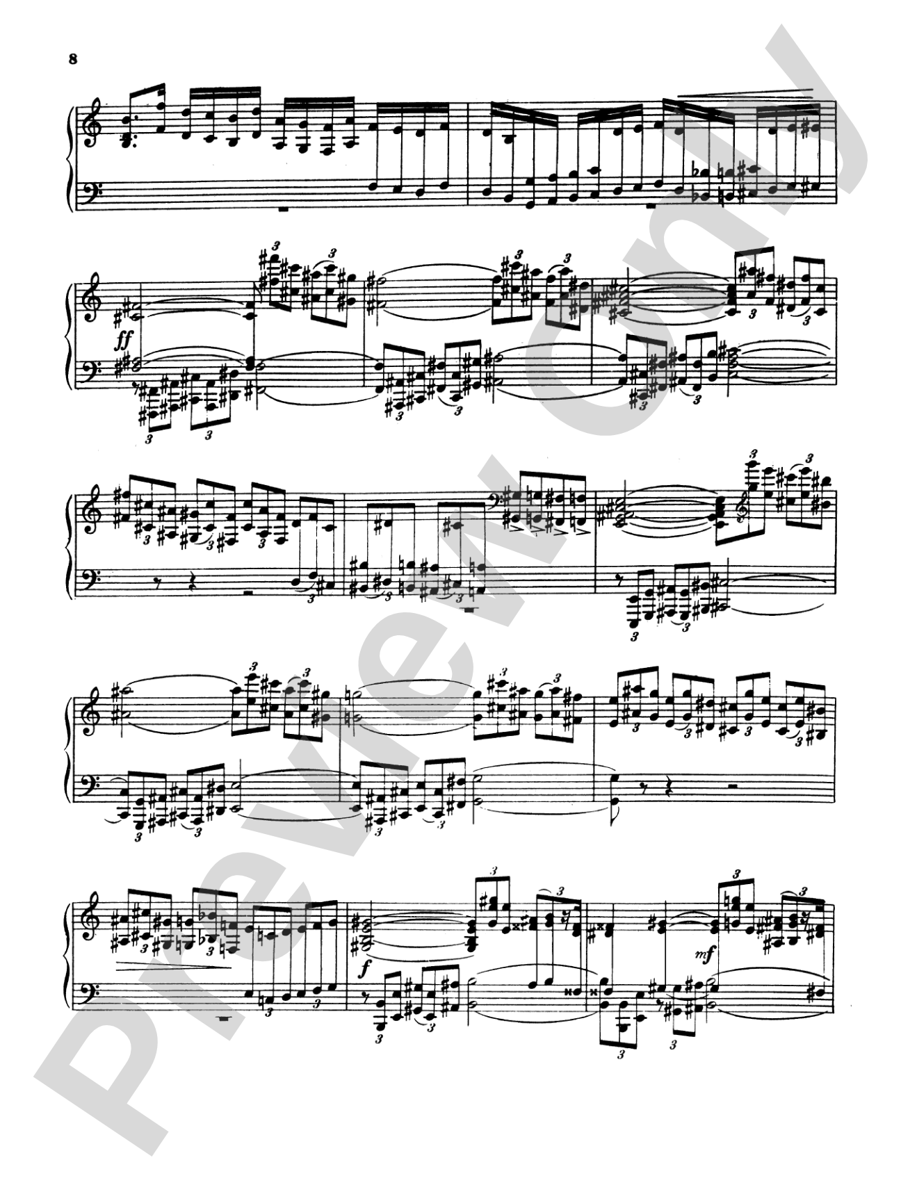 Bartók: Etude for the Left Hand: Piano