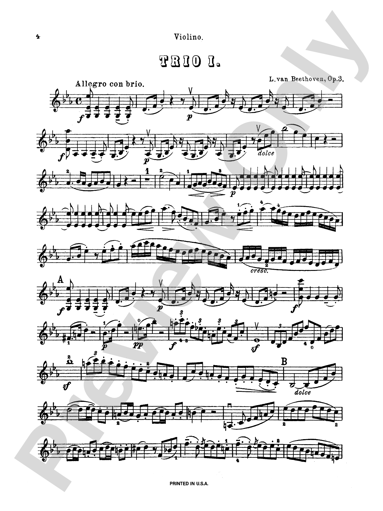 Beethoven: String Trio Compilations: String Trio Book