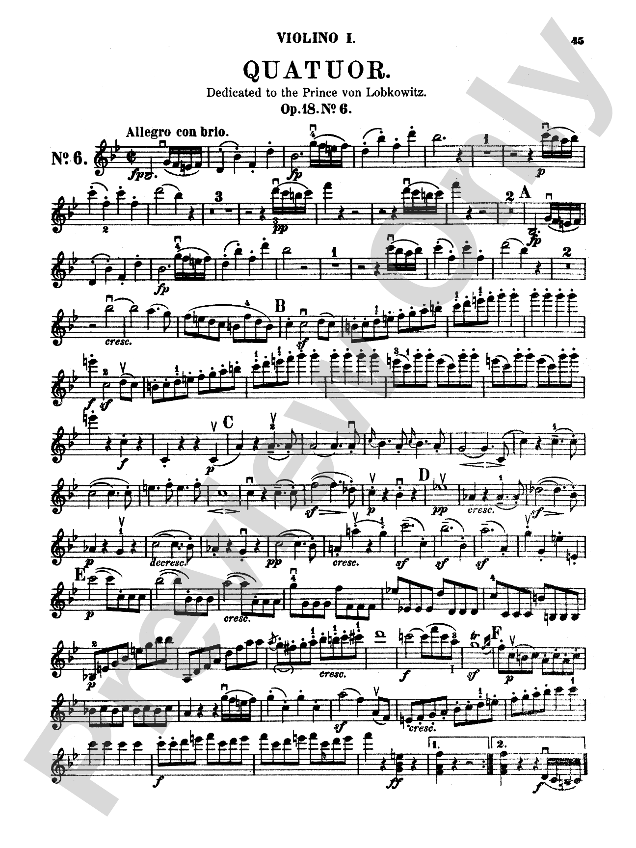 Beethoven: String Quartets, Volume I, Op. 18 (Nos. 1-6)