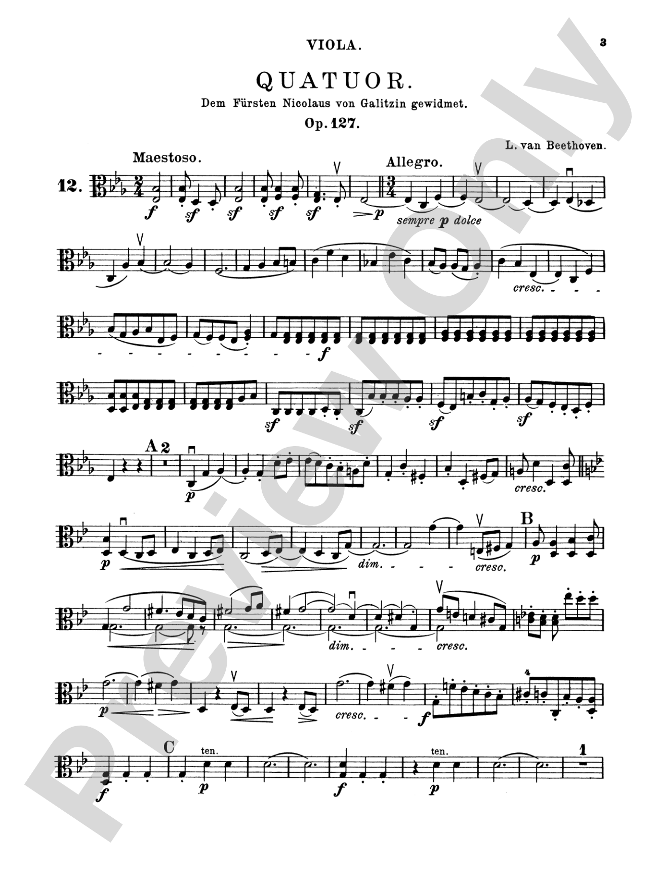 Beethoven: String Quartets, Volume III
