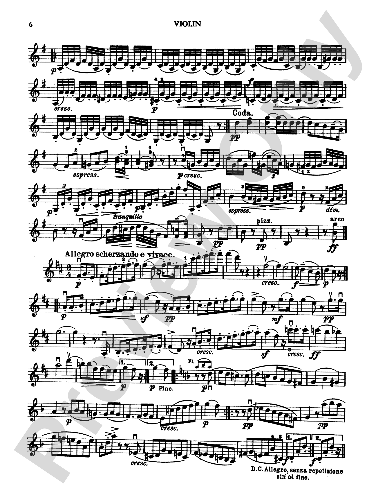 Beethoven: Serenade in D Major, Op. 25: Chamber Trio Book