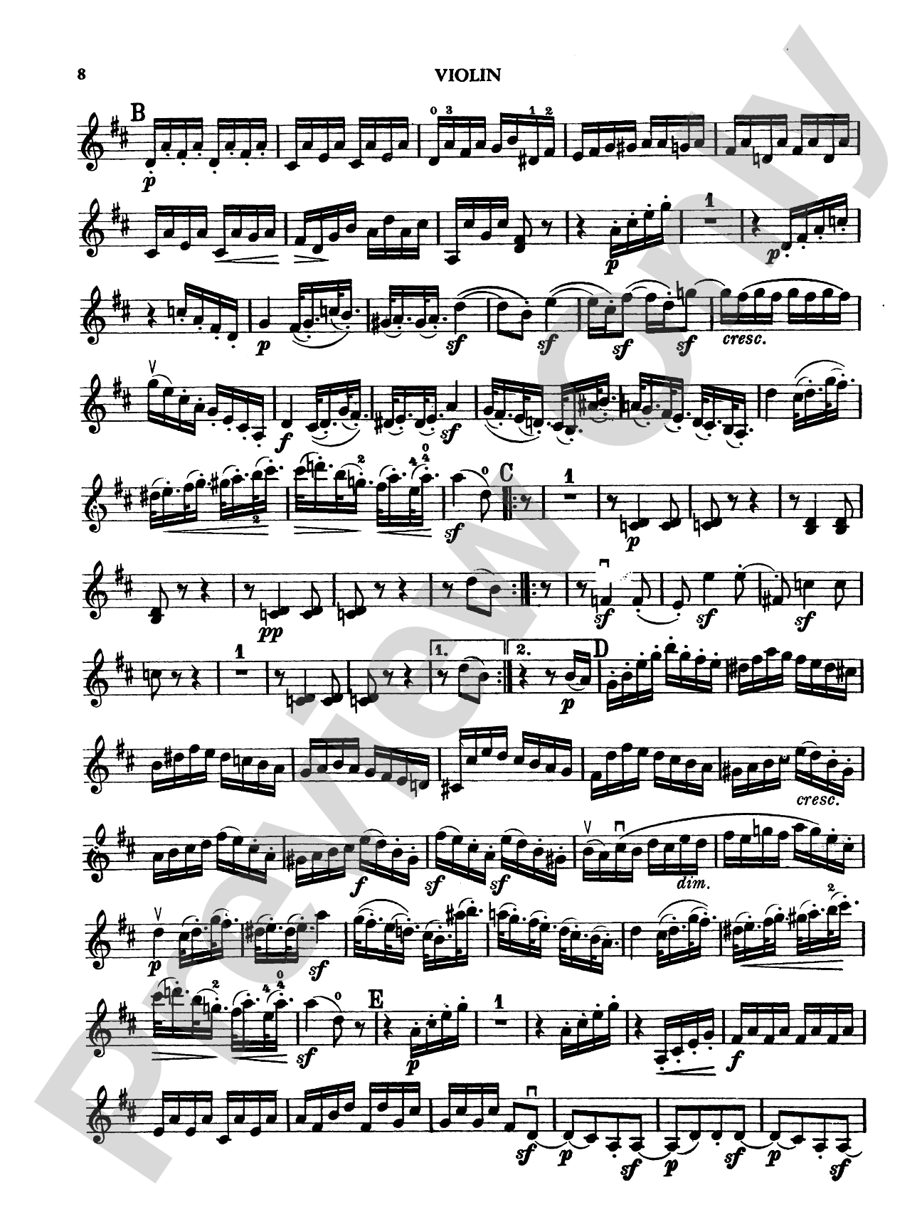 Beethoven: Serenade in D Major, Op. 25: Chamber Trio Book