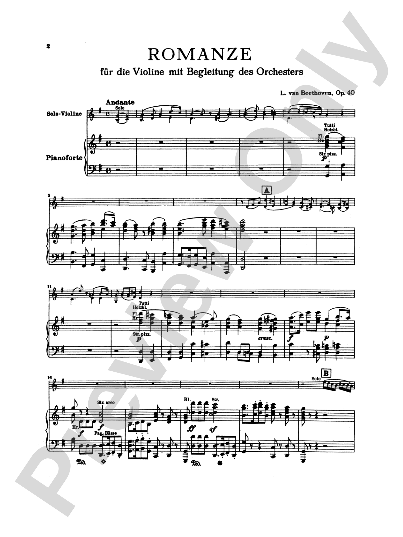 Beethoven: Two Romances, Op. 40 and 50